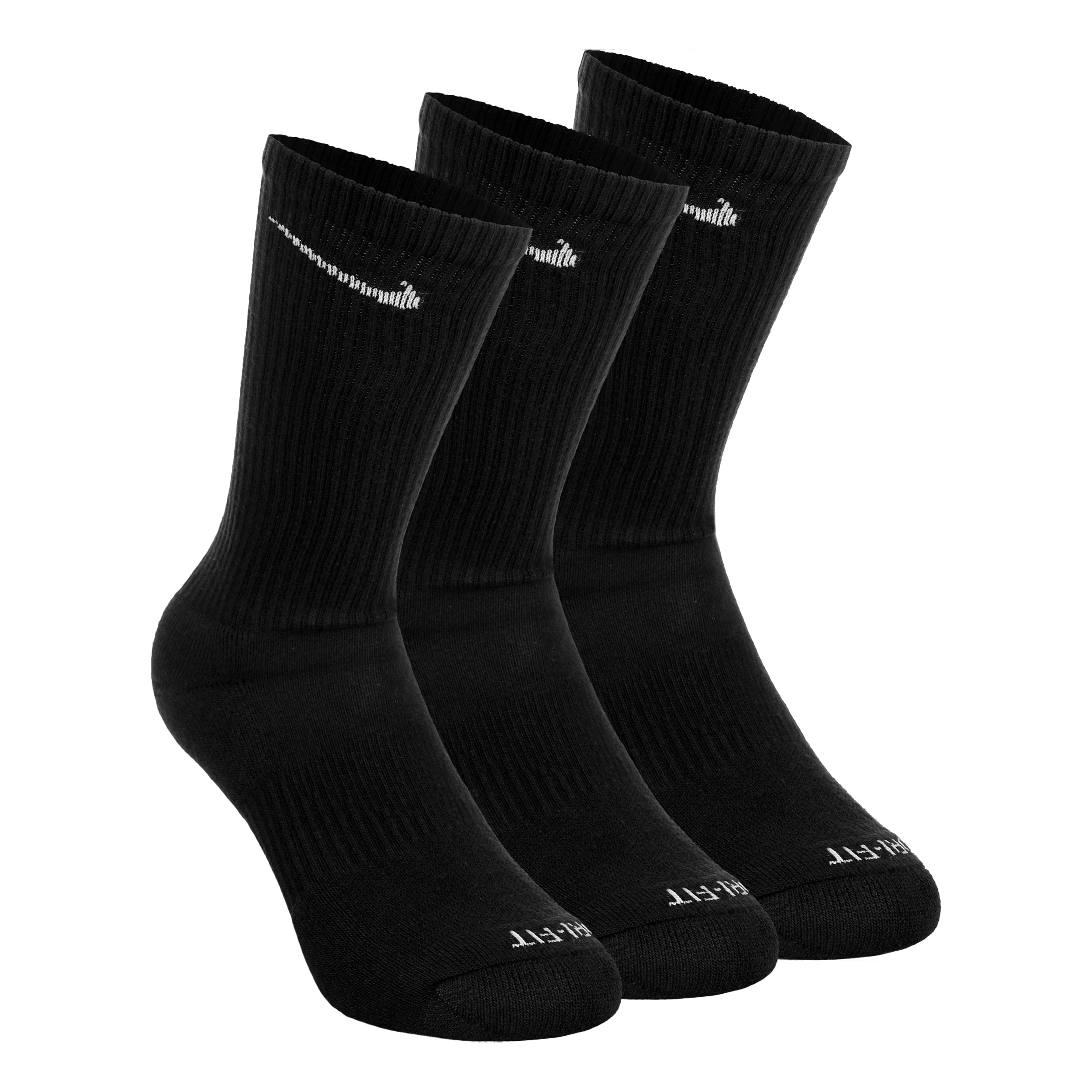 Nike Everyday Plus Cushioned Tennis Socks 3 Pack Unisex - black
