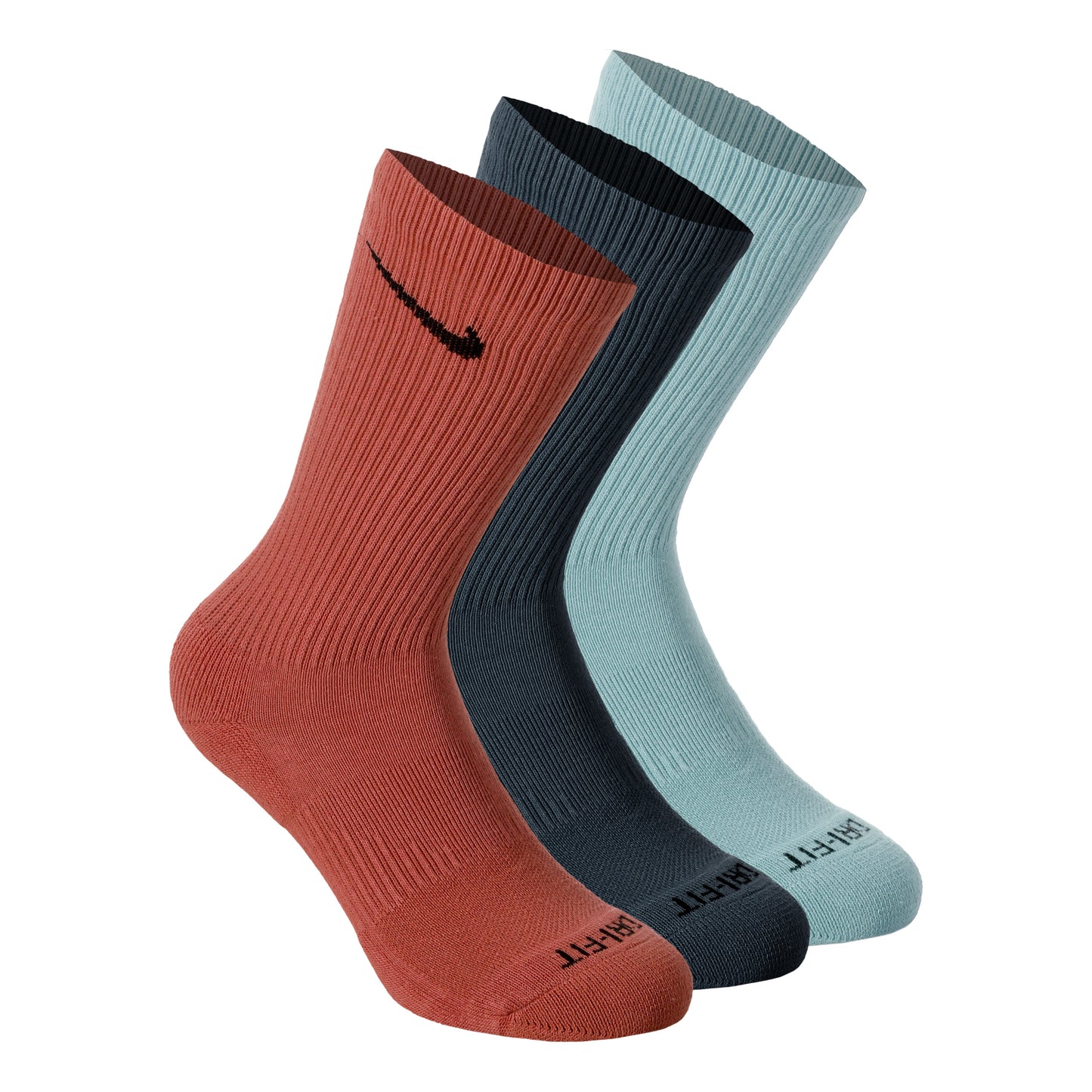 Nike Everyday Plus Cushioned Tennis Socks 3 Pack Unisex - red, petrol