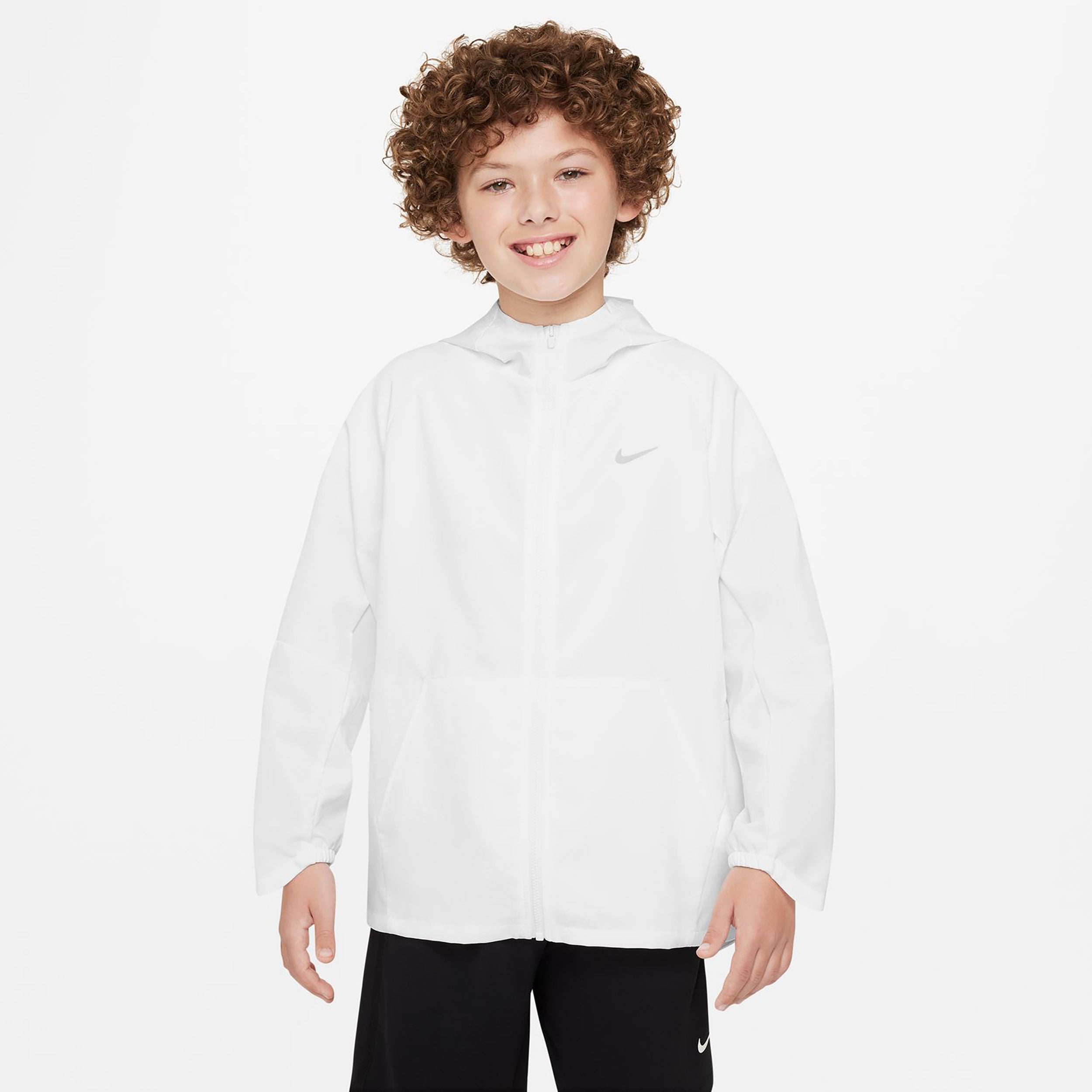 Dri-Fit UV Woven Training jacket Kids - white, | Tennis-Point