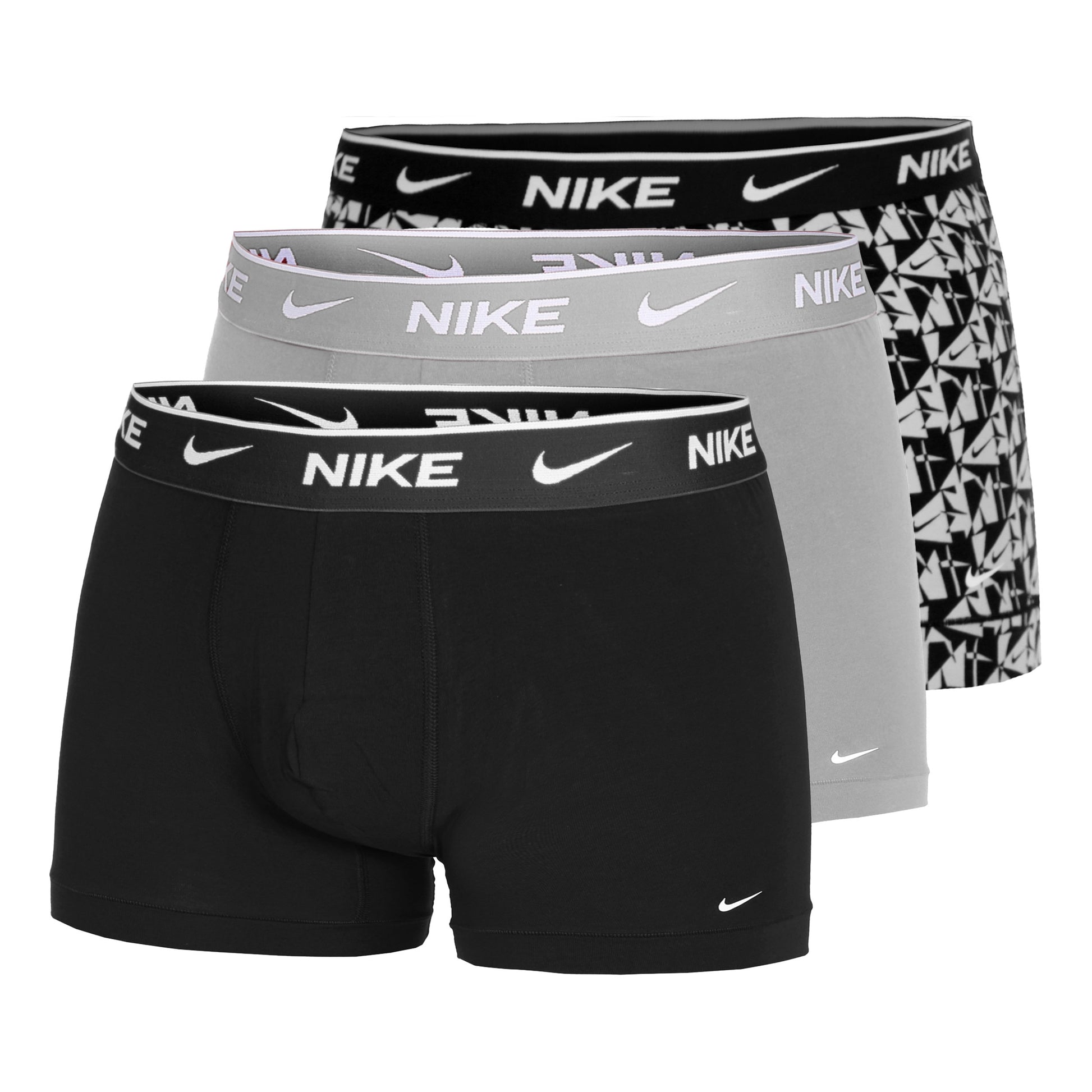 Nike Everyday Stretch Trunk Boxer shorts 3 Pack Men - multicoloured, lightgrey