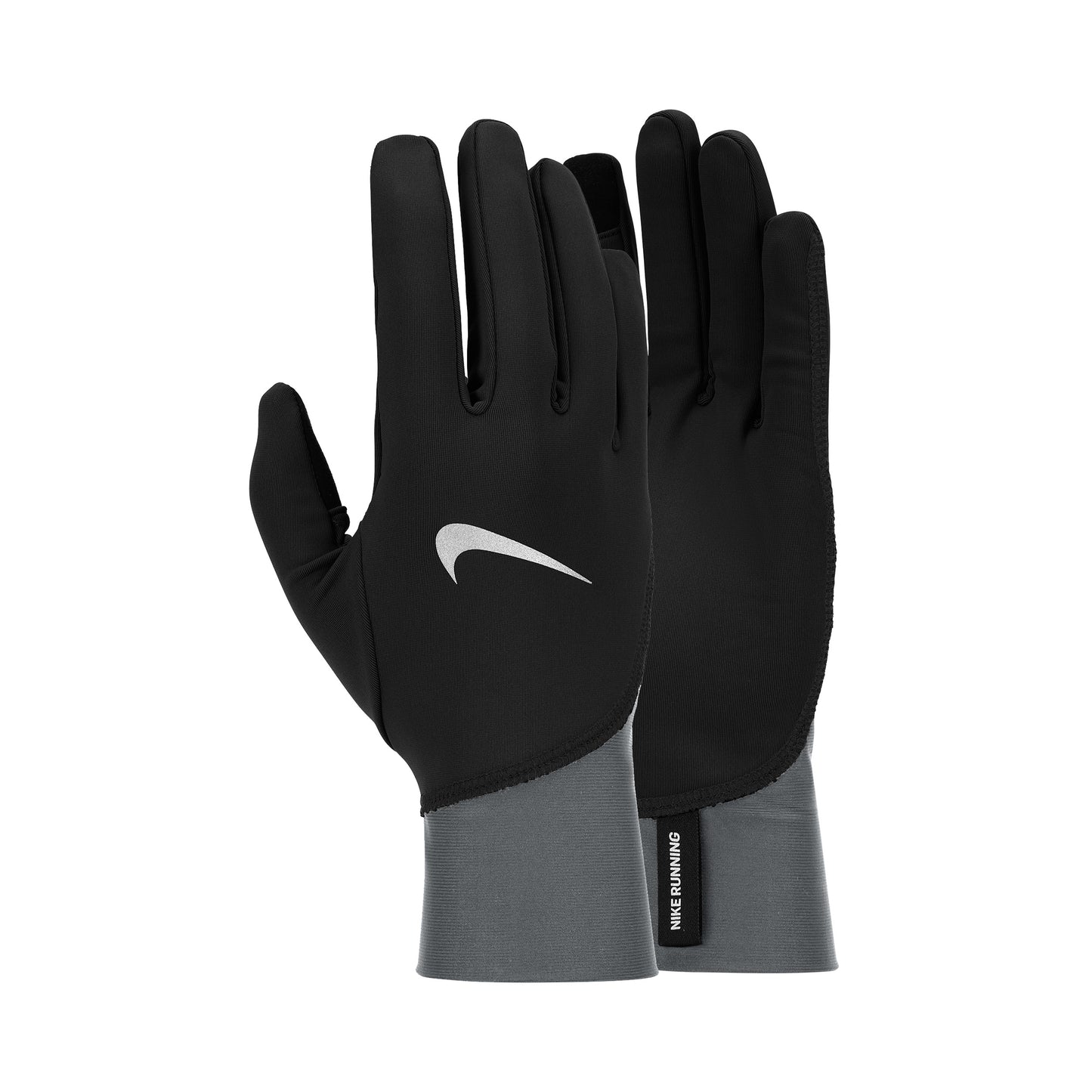 Nike Pacer Midweight Laufhandschuhe-Schwarz,Grau