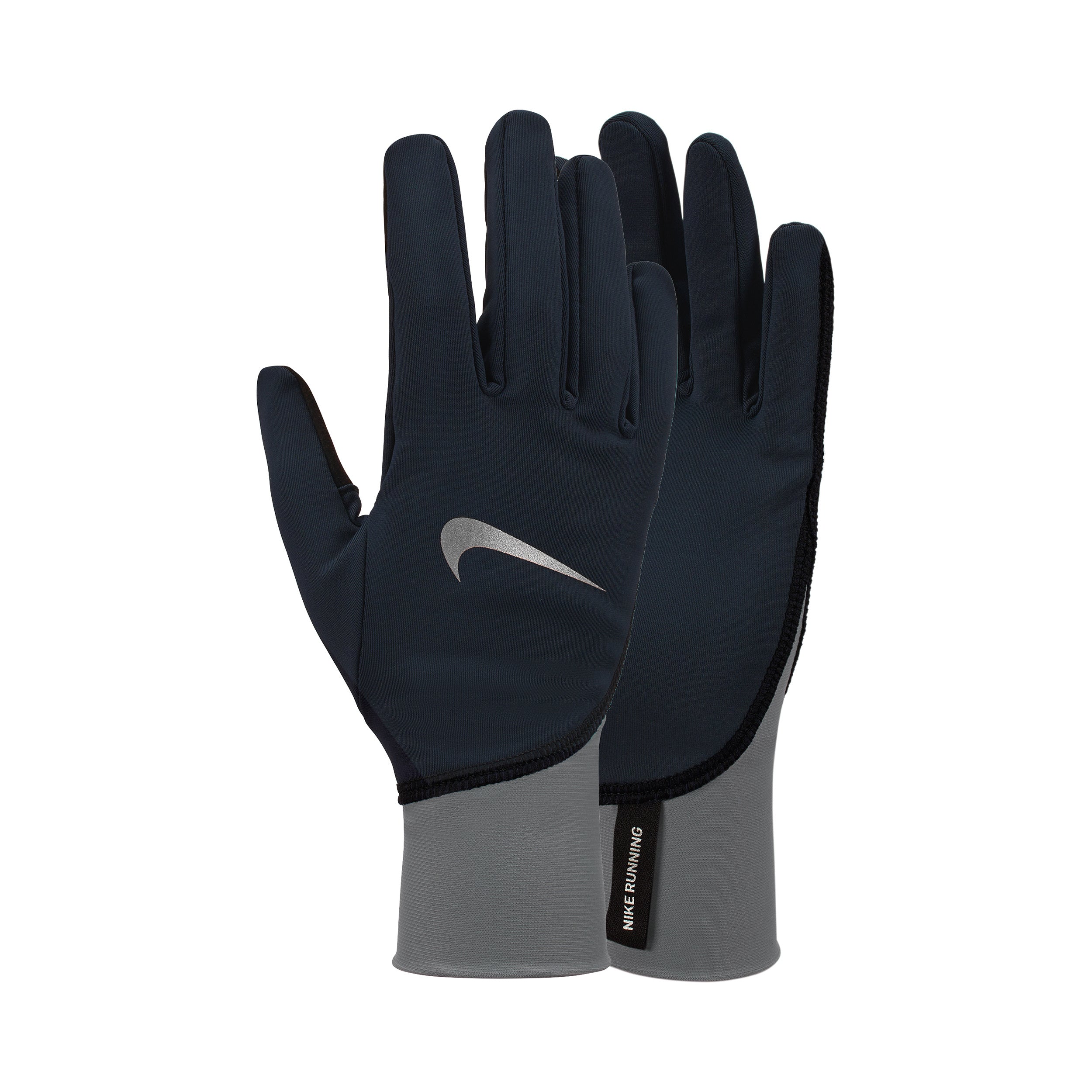 Nike Pacer Midweight Running Gloves-Black,Lightgrey