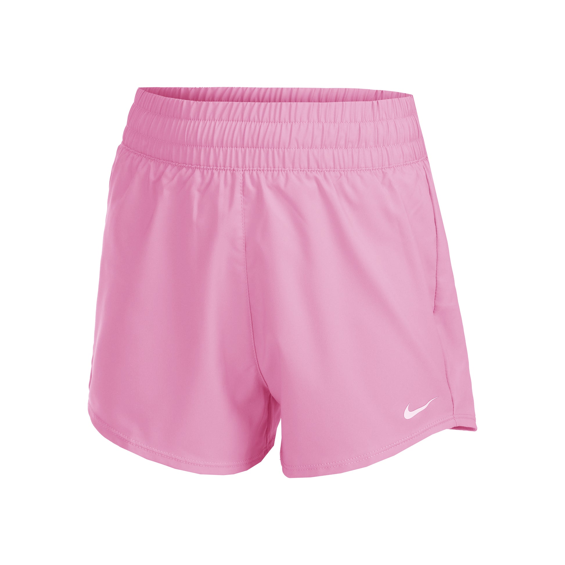 Nike Dri-Fit Big Kids High Waisted Woven Shorts Girls - rose, white