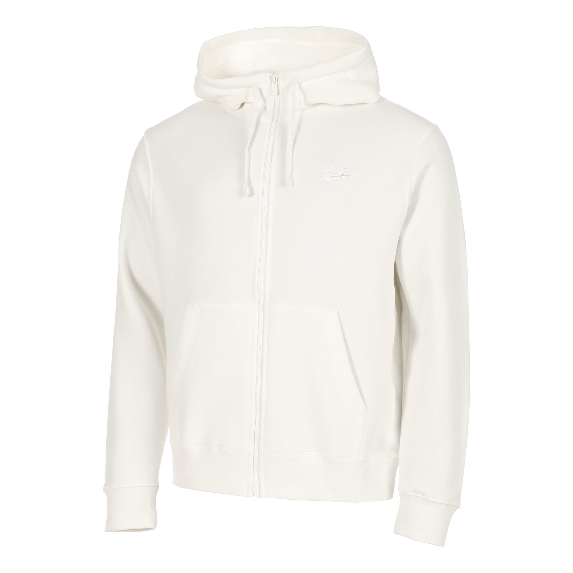 Nike Sportswear Club Full Zip Zip Hoodie Men - cream, white