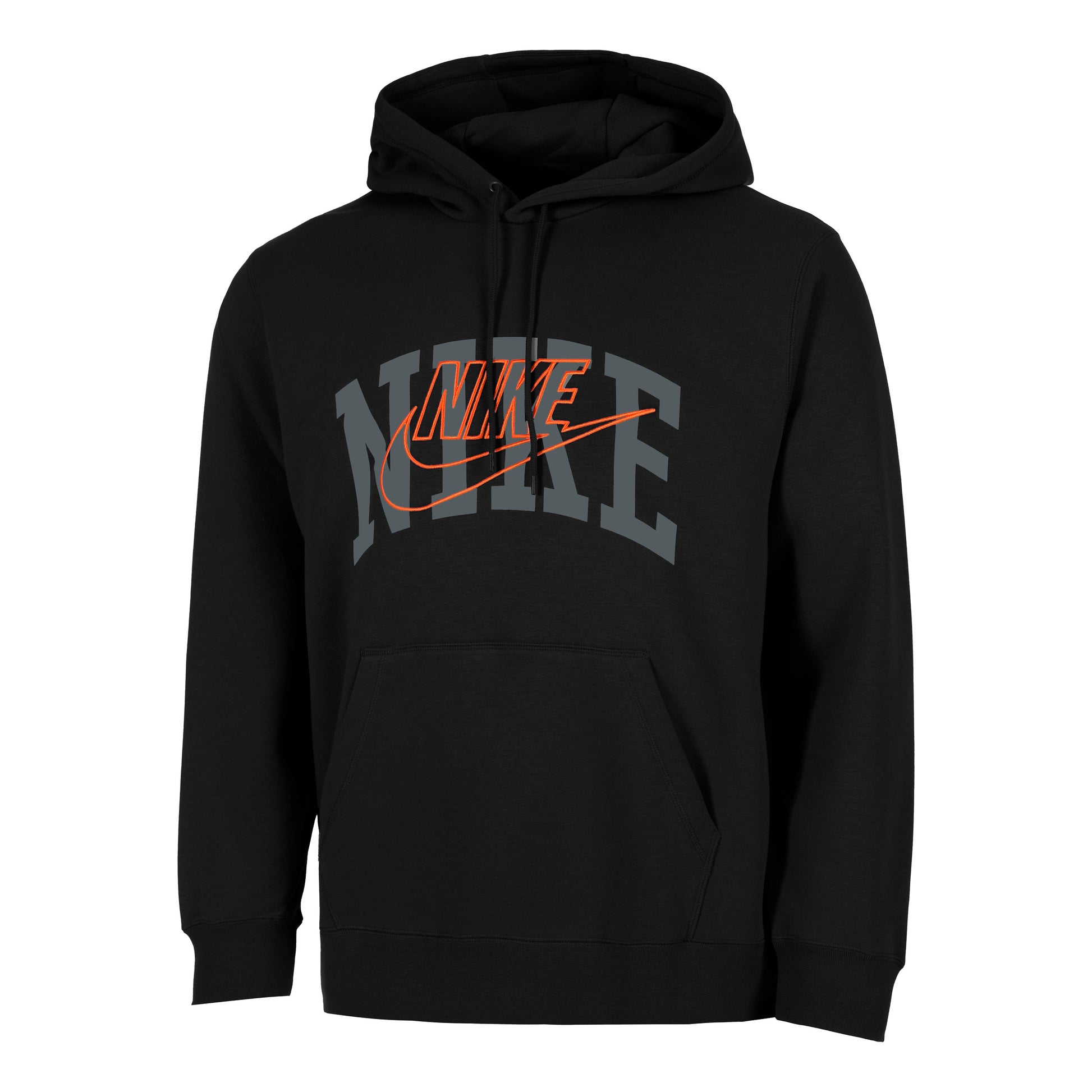 Nike Club Hoody Men - black, orange