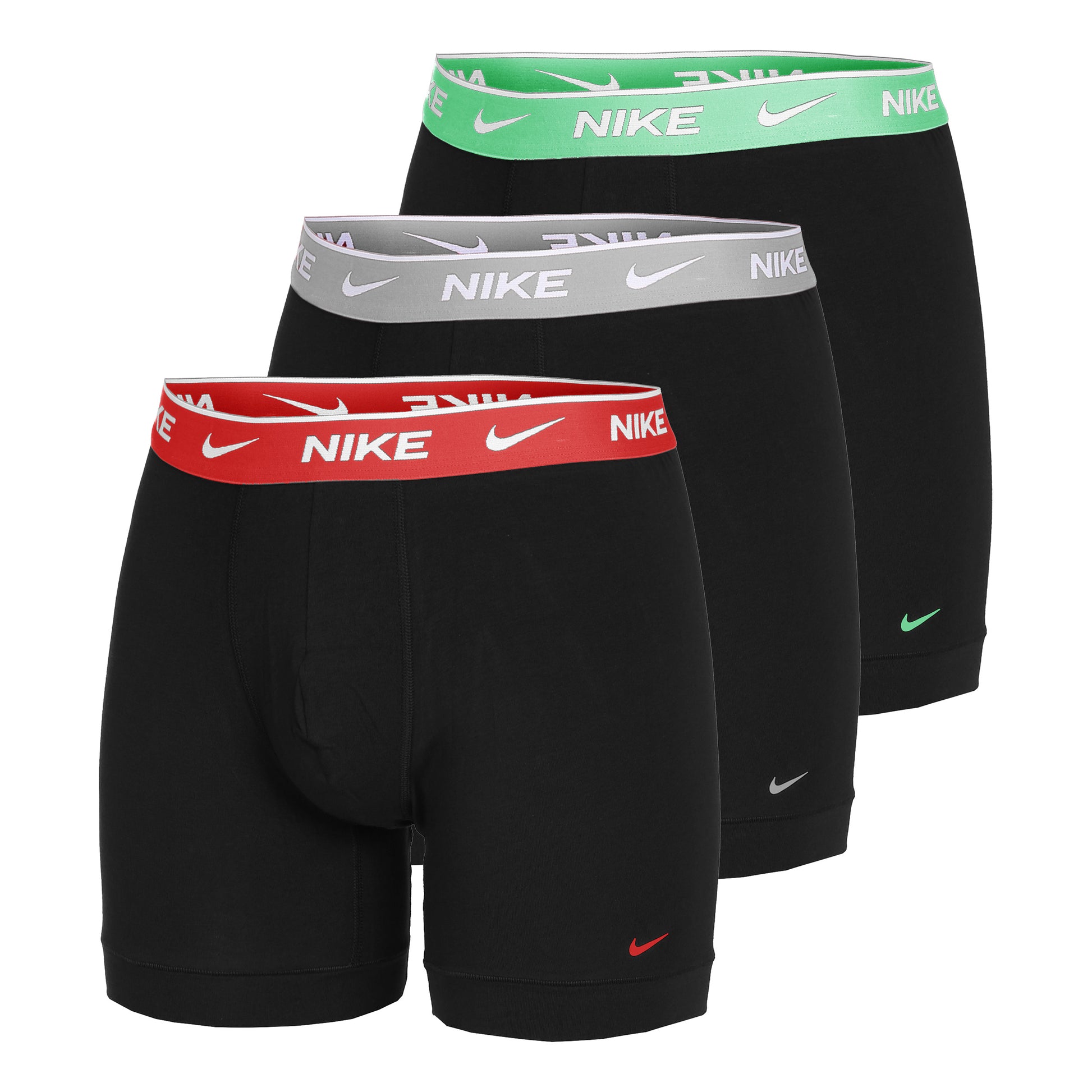 Nike Everyday Cotton Stretch Boxer shorts 3 Pack Men - black, multicoloured