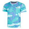 Court Dri-Fit Advantage Print T-Shirt Men - turquoise, blue