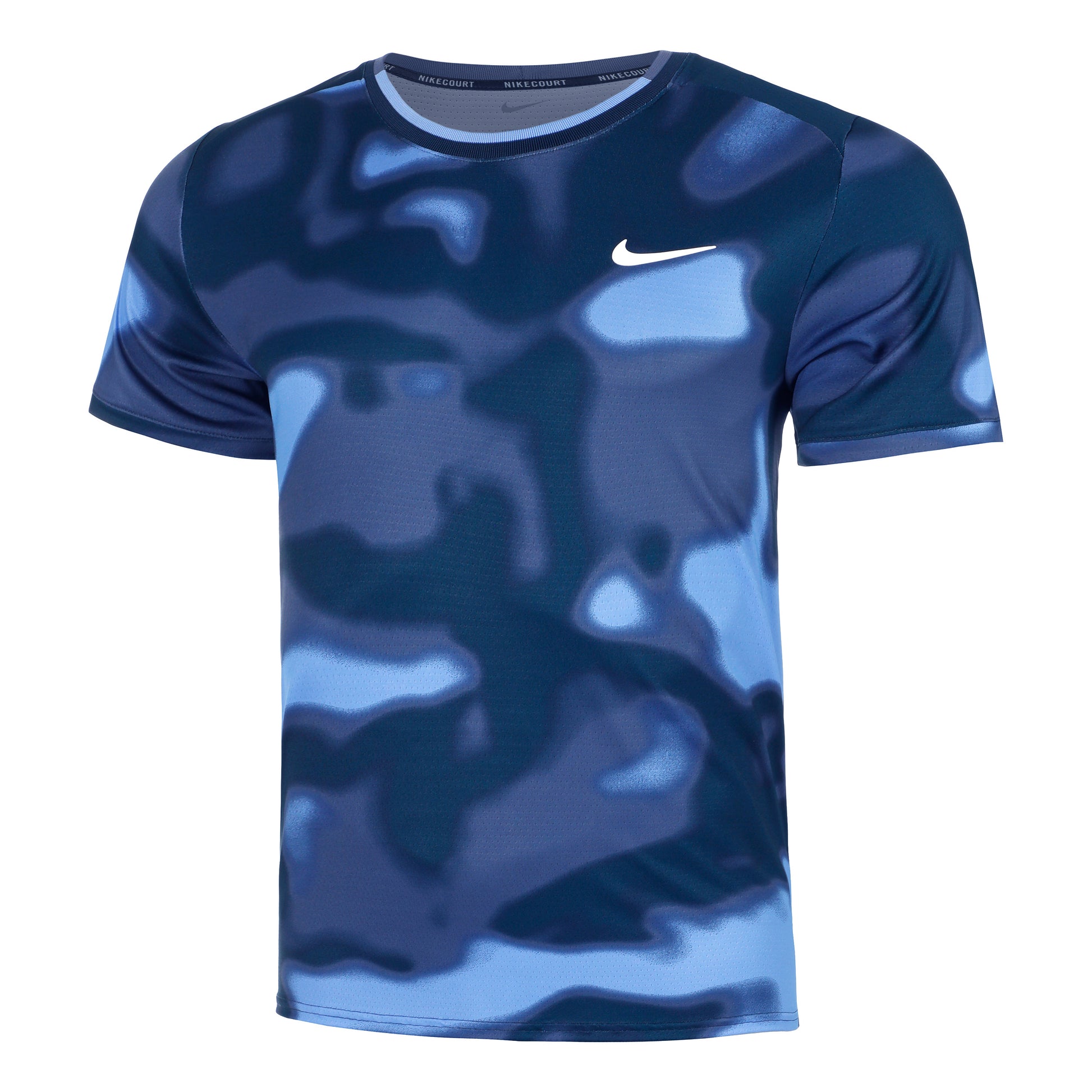 Nike Court Dri-Fit Advantage Print T-Shirt Men-Blue,Light Blue