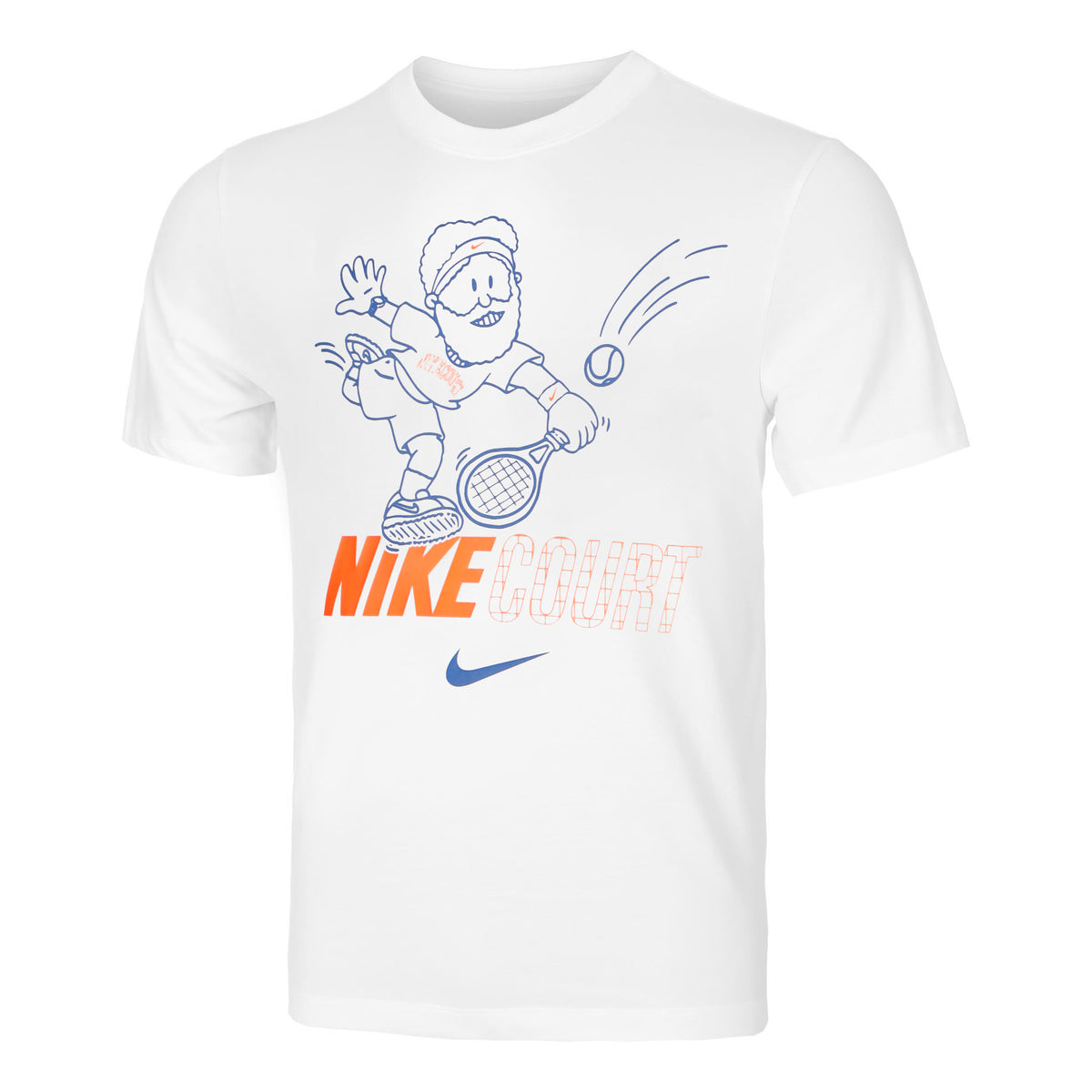 Nike Court Dri-Fit T-Shirt Herren-Weiß,Mehrfarbig