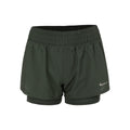 Dri-Fit One Mid Rise 2in1 3in Shorts Damen - grün, silber