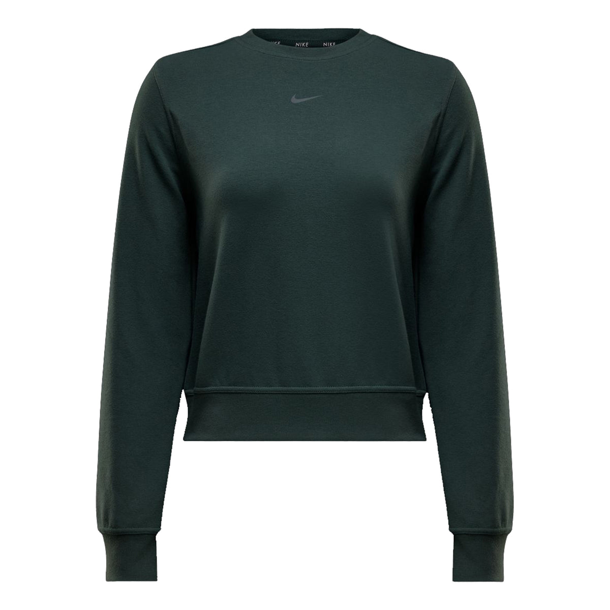 Nike Dri-Fit One Crew Sweatshirt Women - green, black