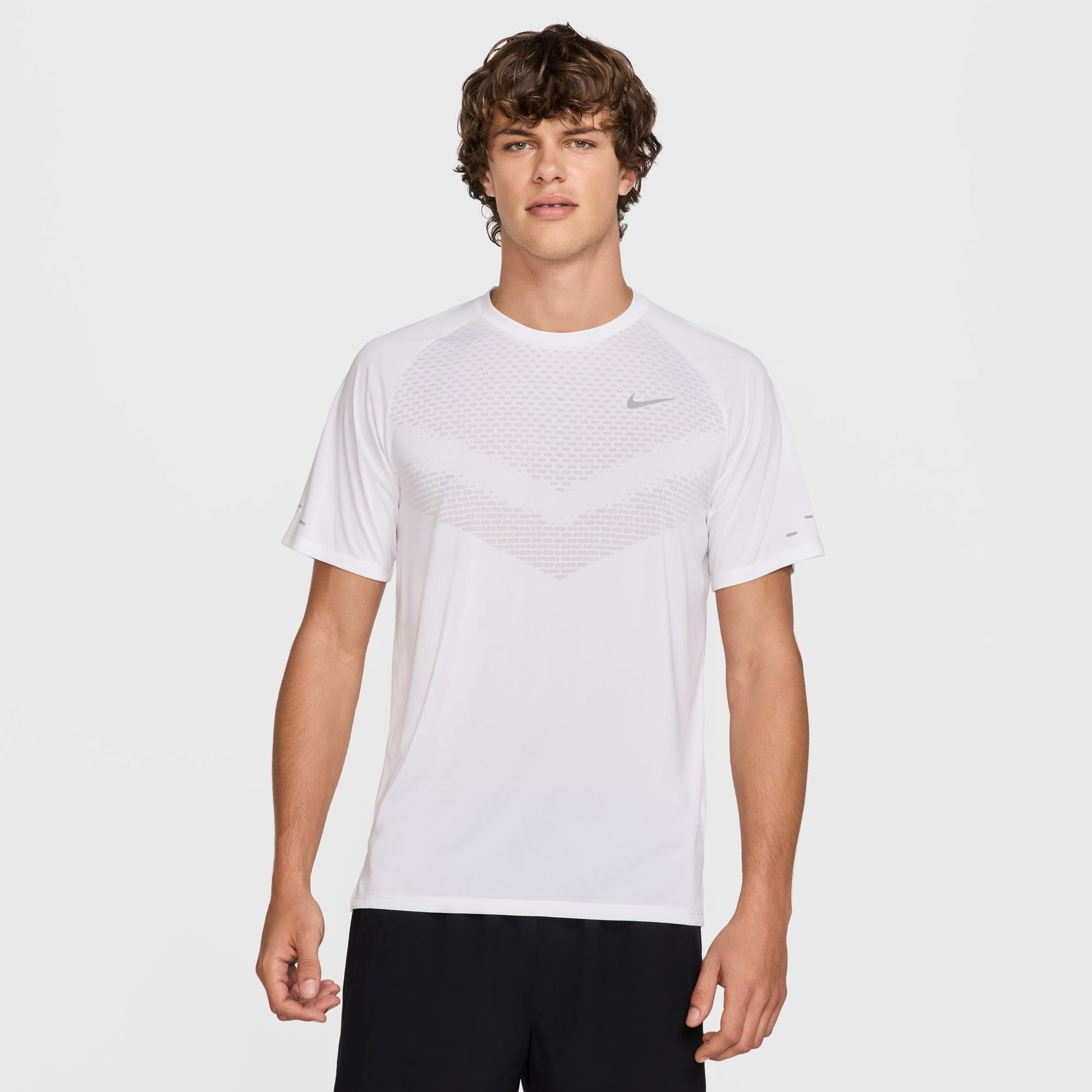 Nike Stride Laufshirt Herren - weiß