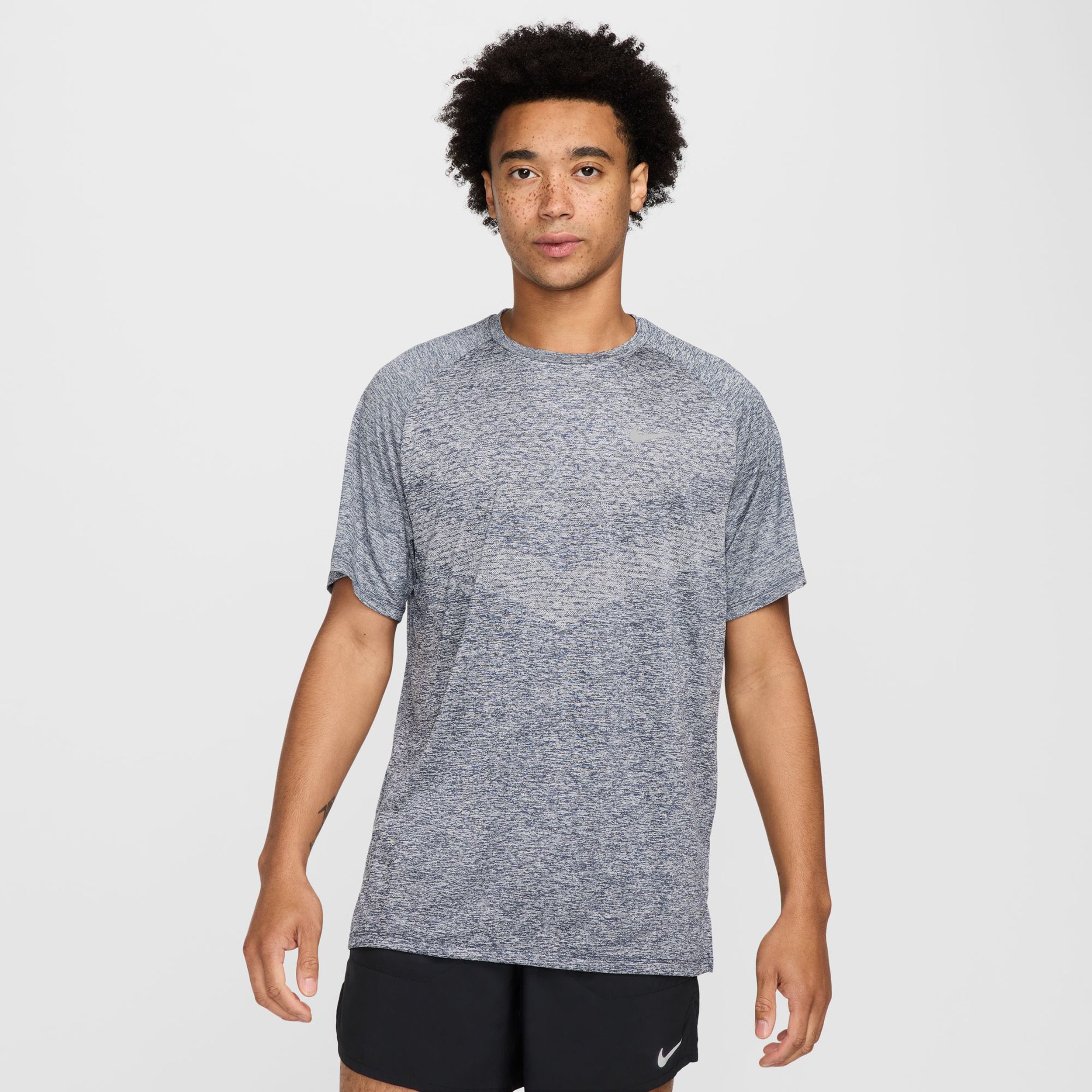 Nike Stride Running shirt Men - blue grey