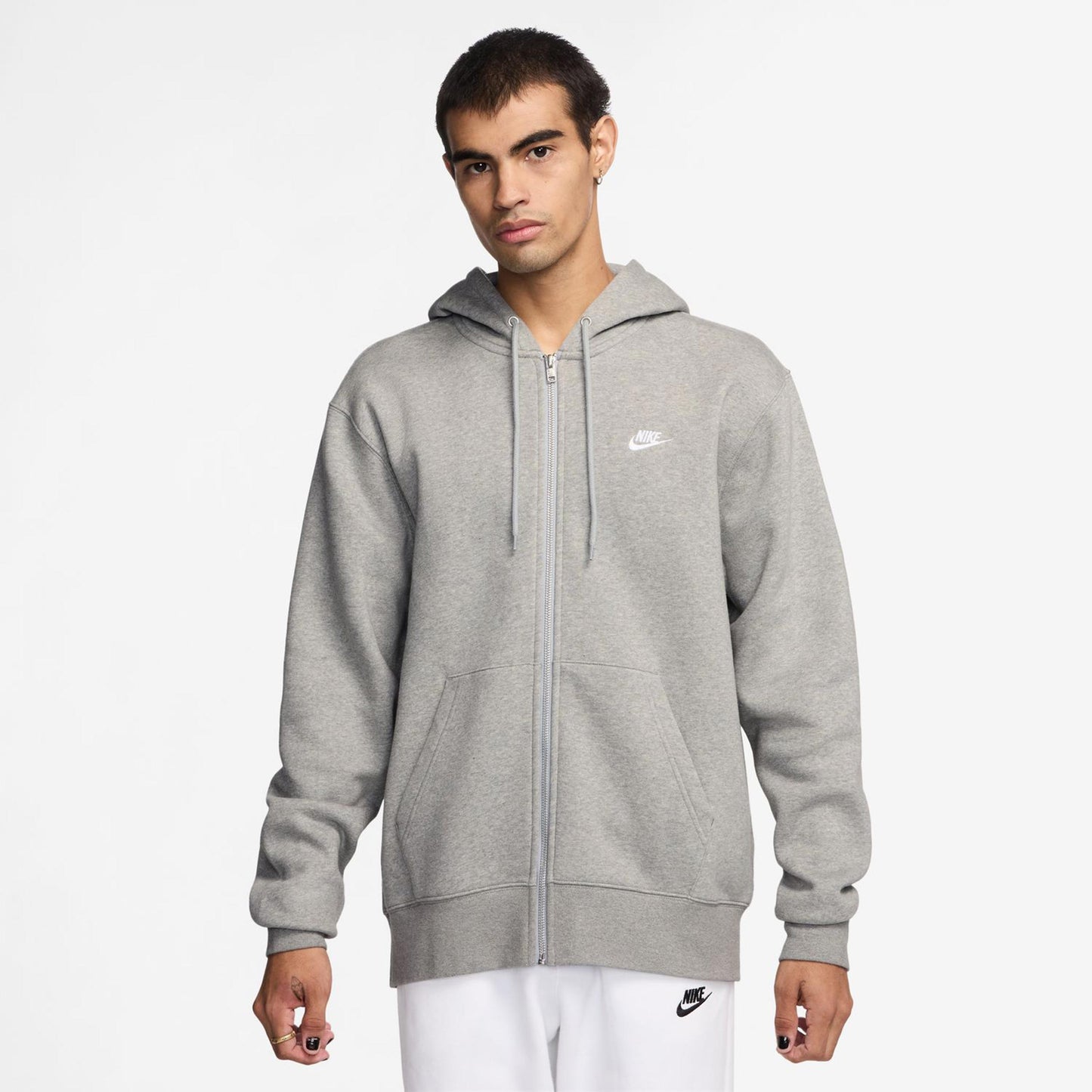 Nike Club Bb Full-Zip Zip Hoodie Men - grey,