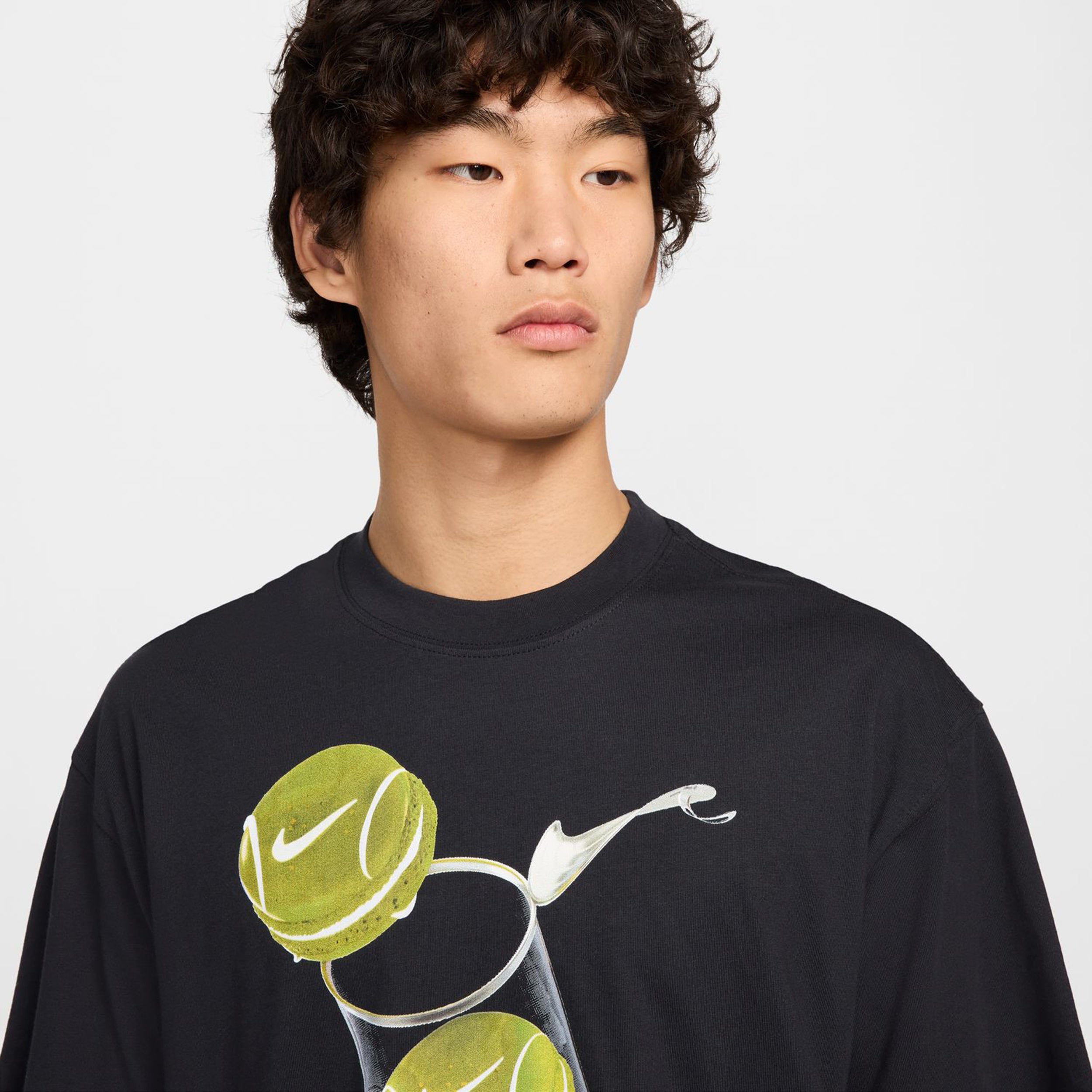 Court M90 French Open T-Shirt Men - black, | Tennis-Point