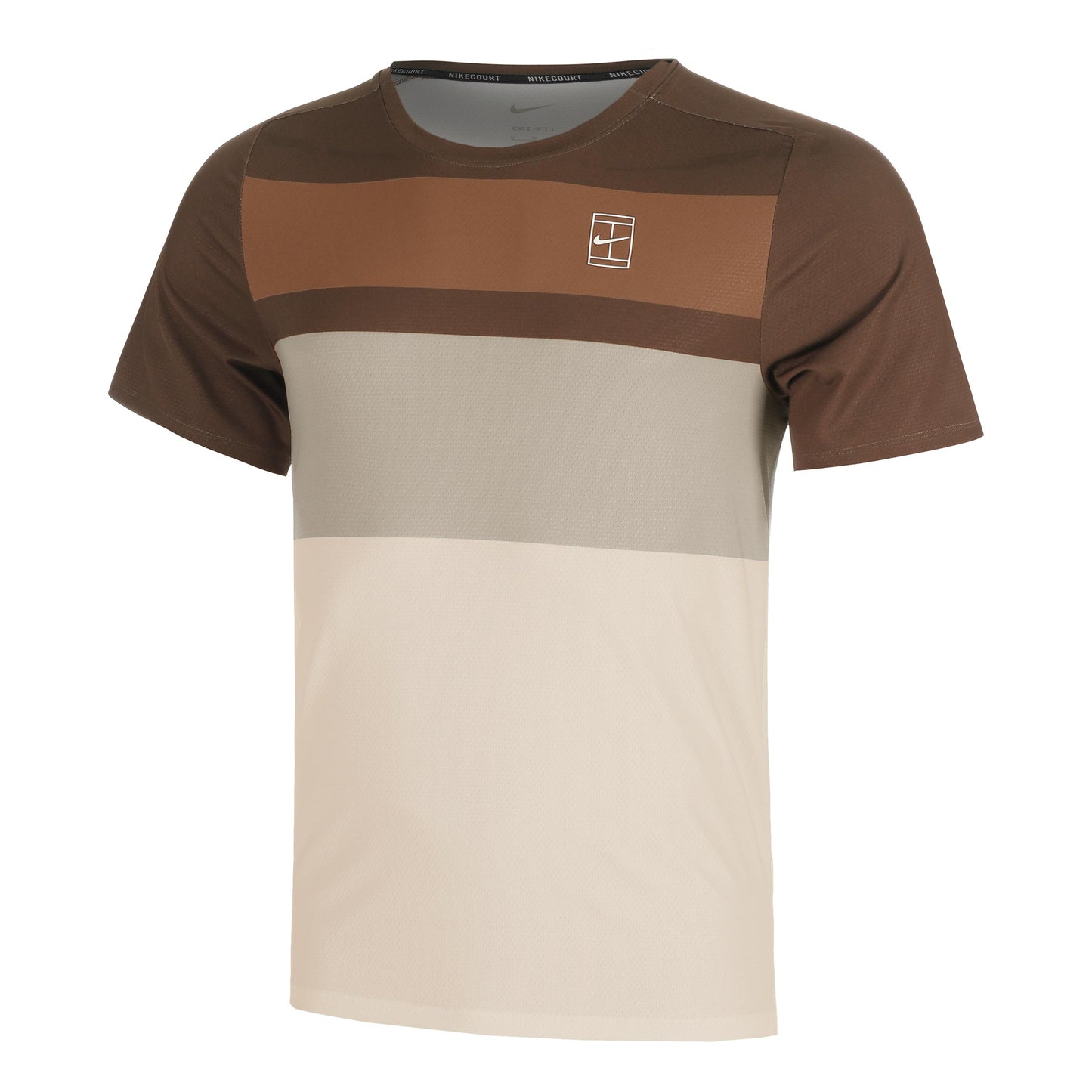 Nike Court Dri-FIT Advantage Print T-Shirt Men-Brown