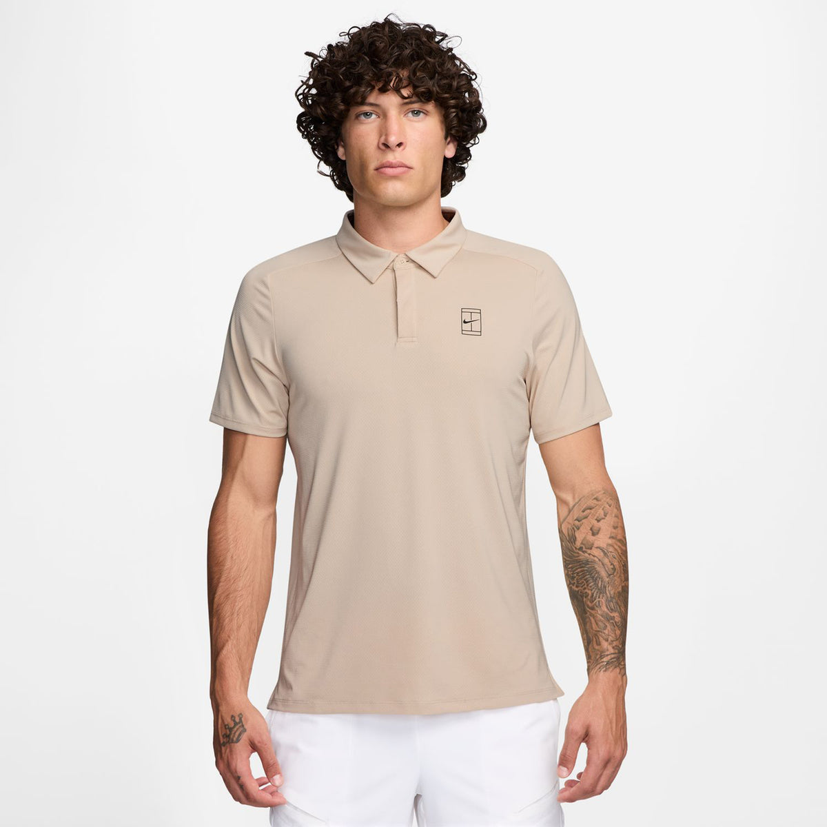 Nike Court Dri-FIT Advantage Polo Men-Beige