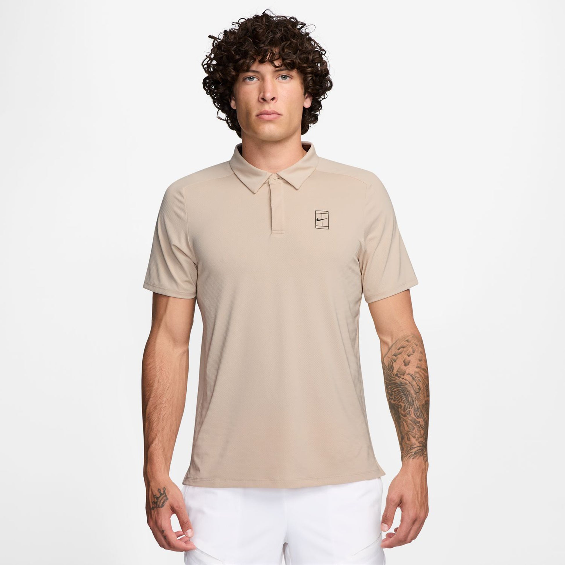 Nike Court Dri-FIT Advantage Polo Men-Beige