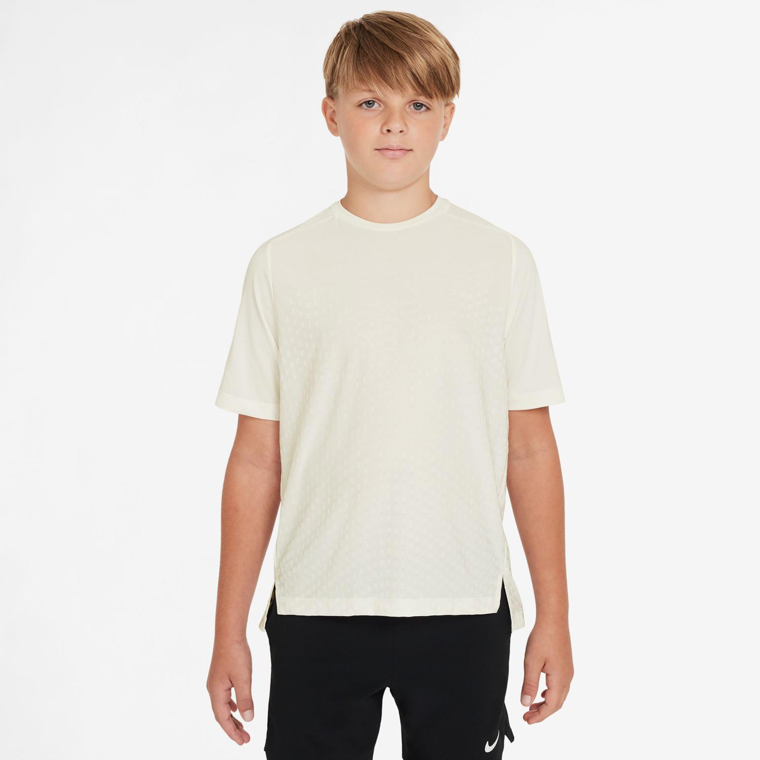 Nike Dri-Fit Advantage Multi T-Shirt Kids-Cream