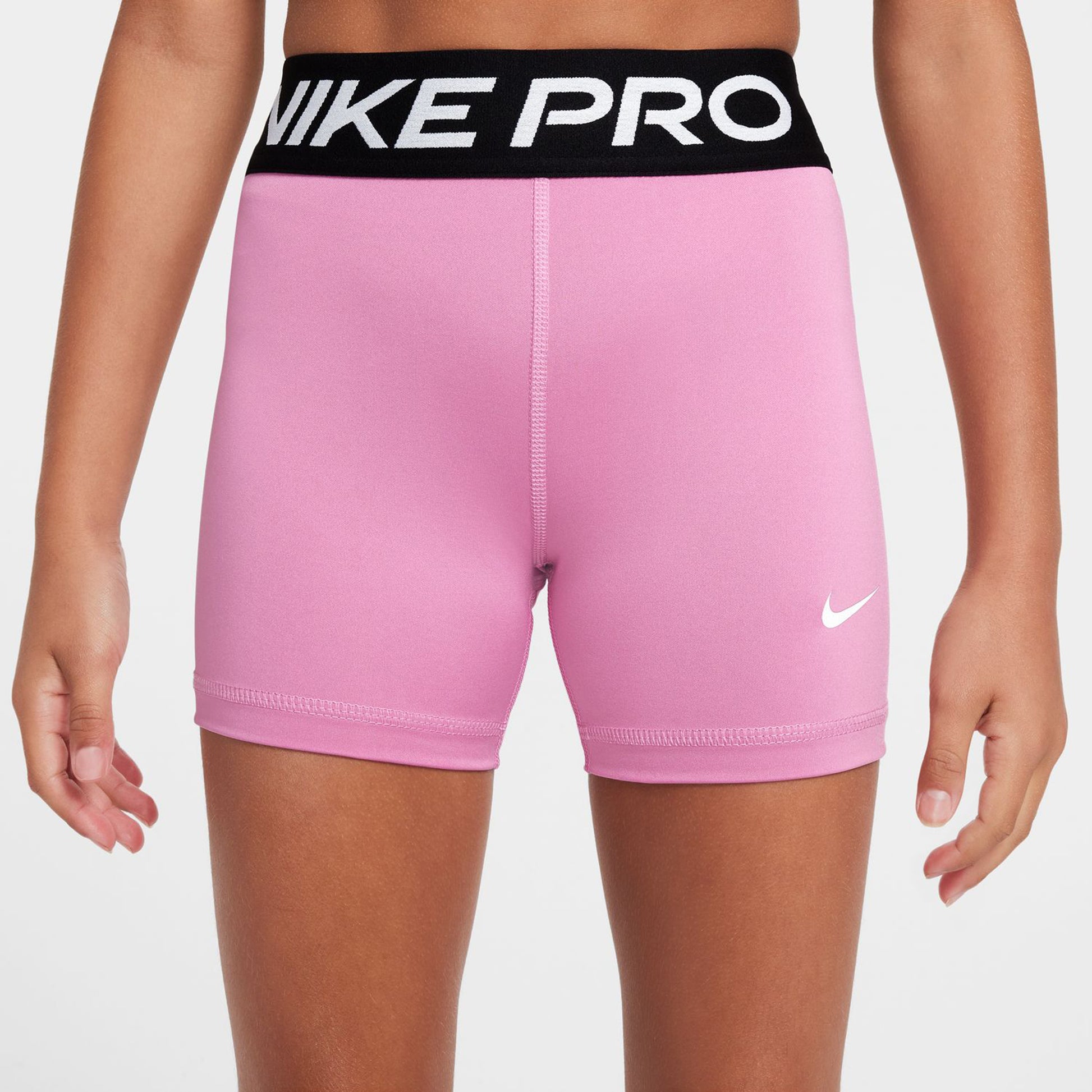 Nike Dri-Fit Big Kids 3in Shorts Girls - rose, black