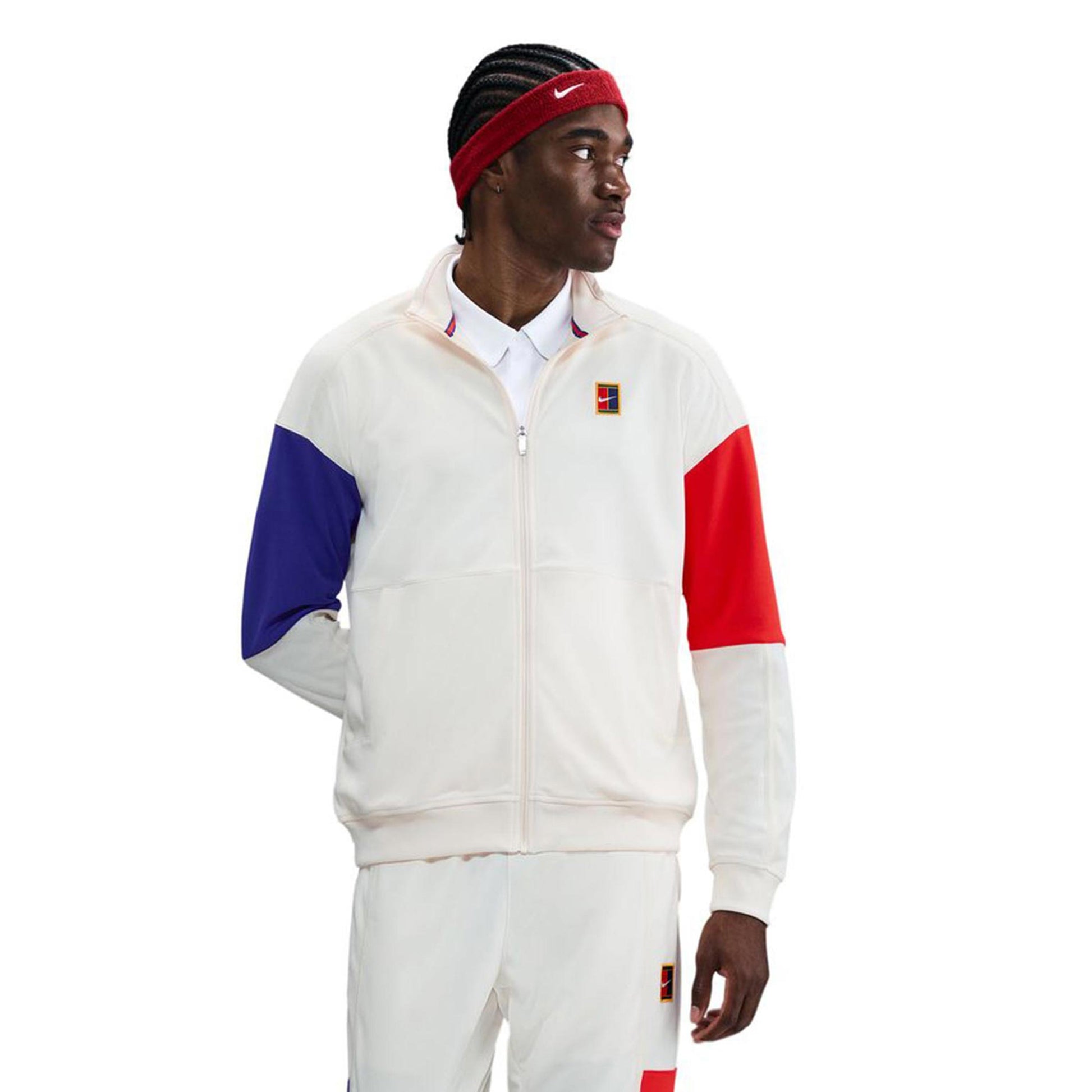 Nike Court Heritage Training jacket Men - cream, multicoloured