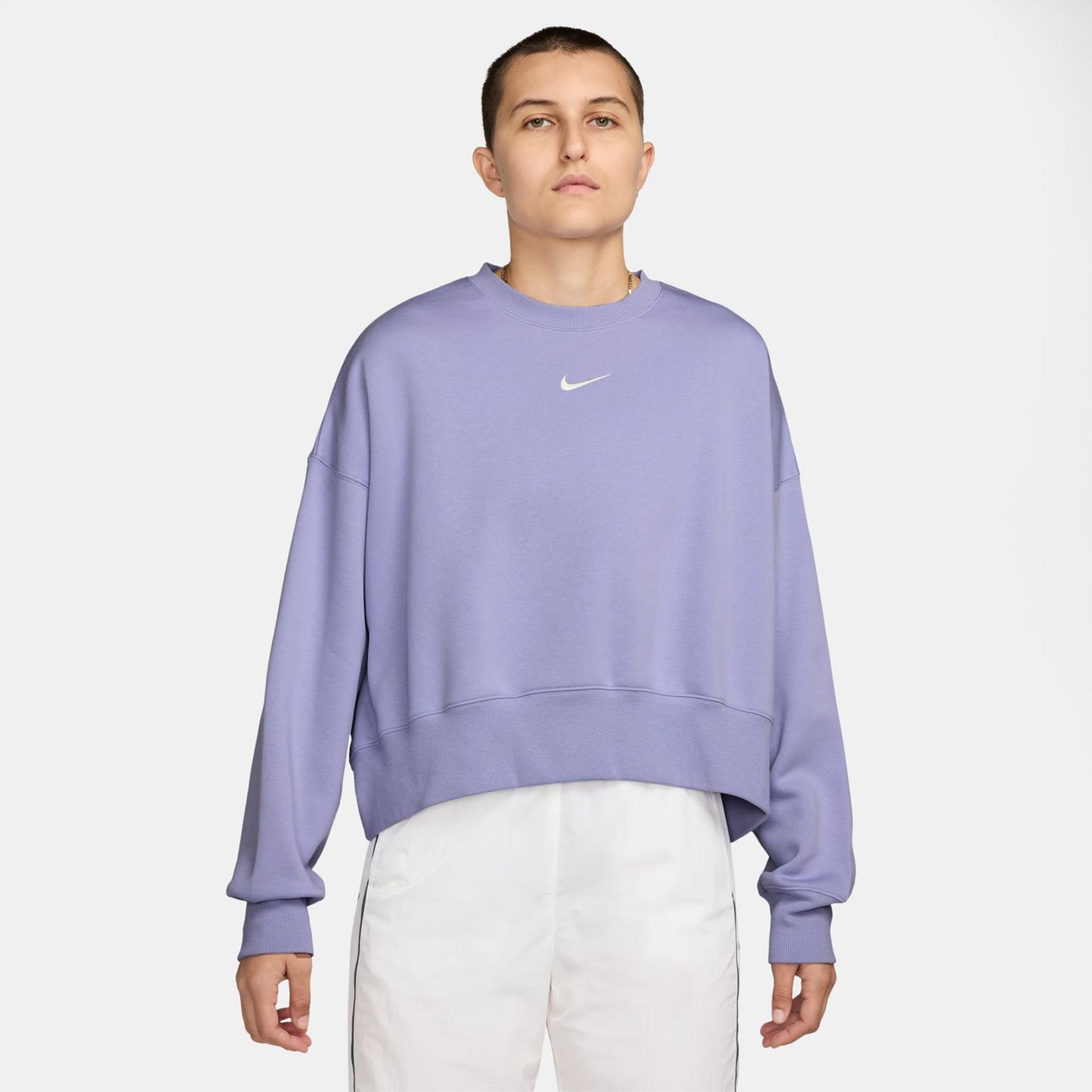 Nike Sportswear Phoenix Fleece Oversized Crew Sweatshirt Women-Lilac