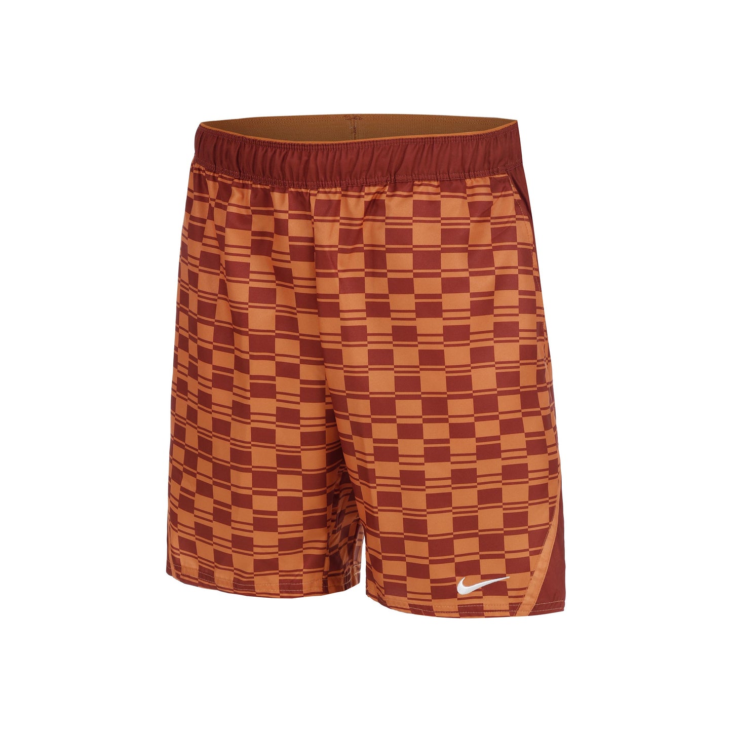 Nike Court Dri-FIT Victory High Rise 9in All Over Print Shorts Men-Orange,Brown
