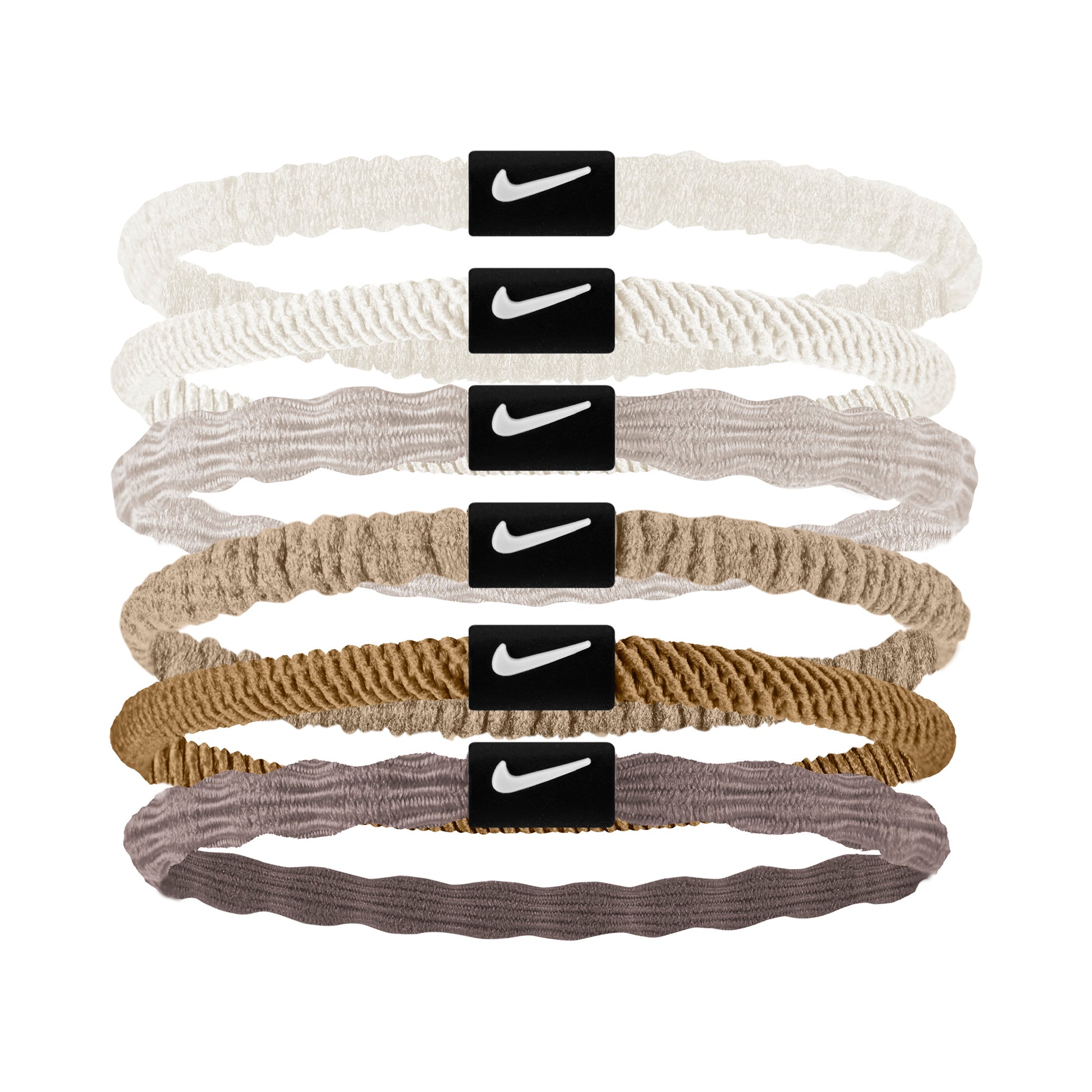 Nike Flex Haarband 6er Pack-Mehrfarbig,Sand