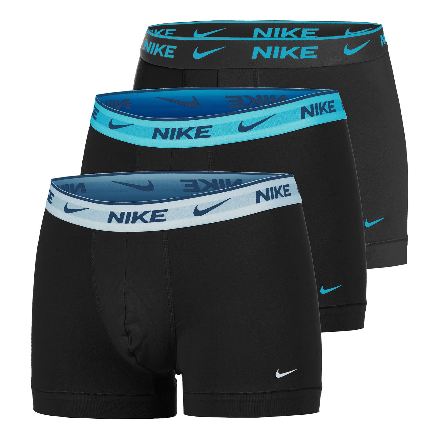 Nike Everyday Stretch Trunk Boxer shorts 3 Pack Men - black, blue