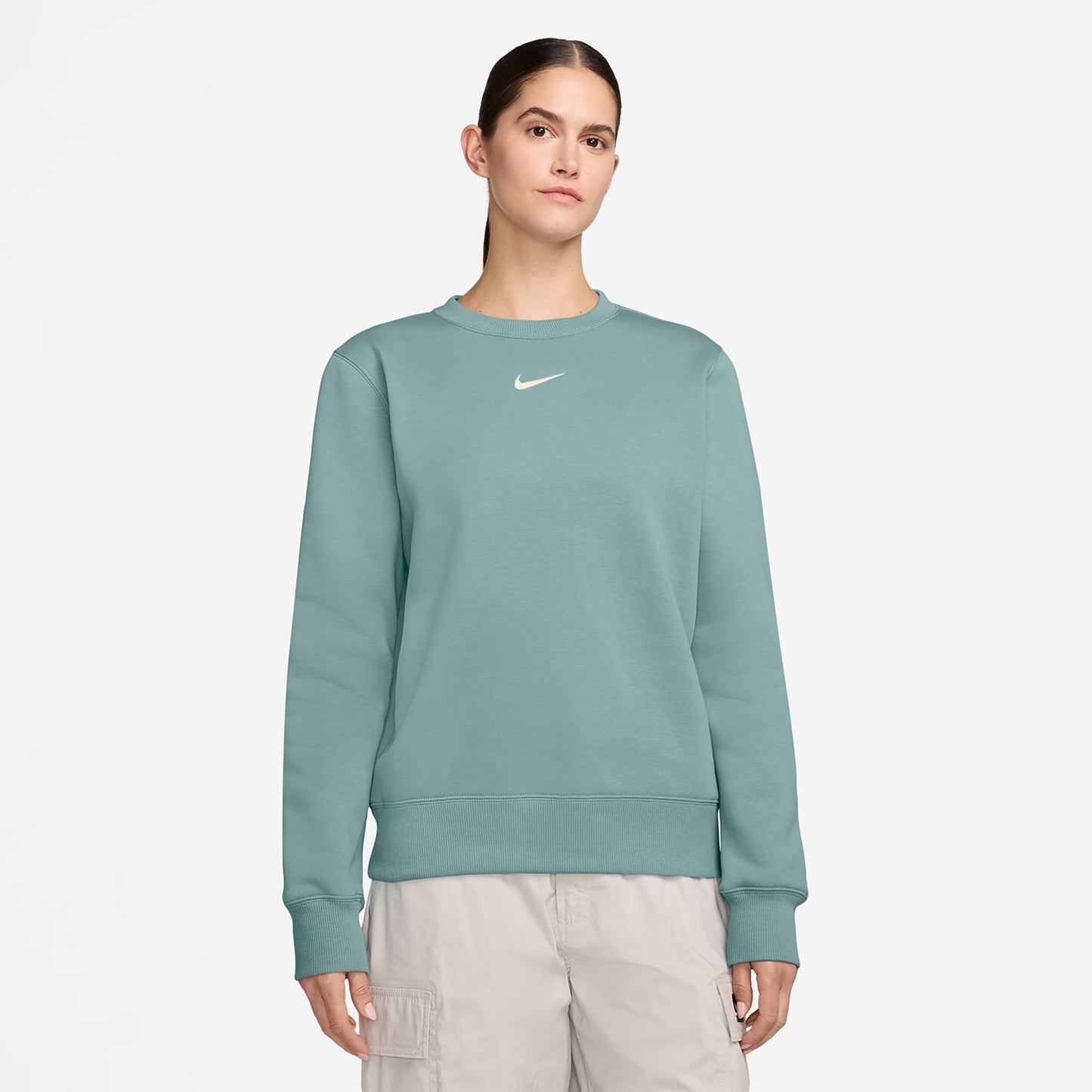 Nike Phoenix Fleece Crew Sweatshirt Damen-Salbei