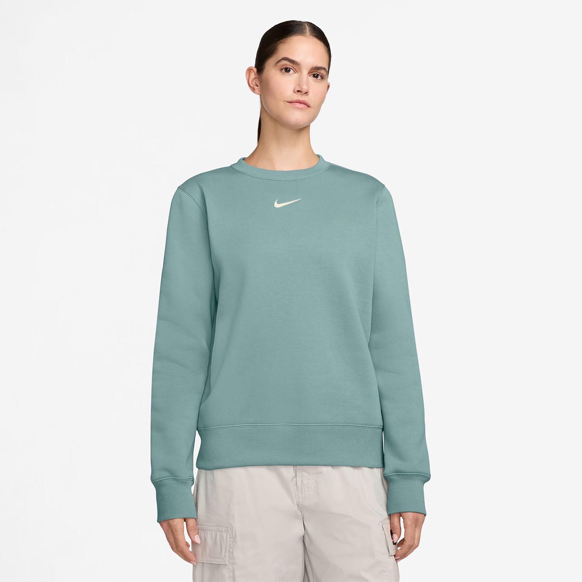 Nike Phoenix Fleece Crew Sweatshirt Damen-Salbei