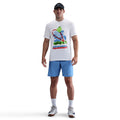 Court T-Shirt Herren-Weiß,Mehrfarbig