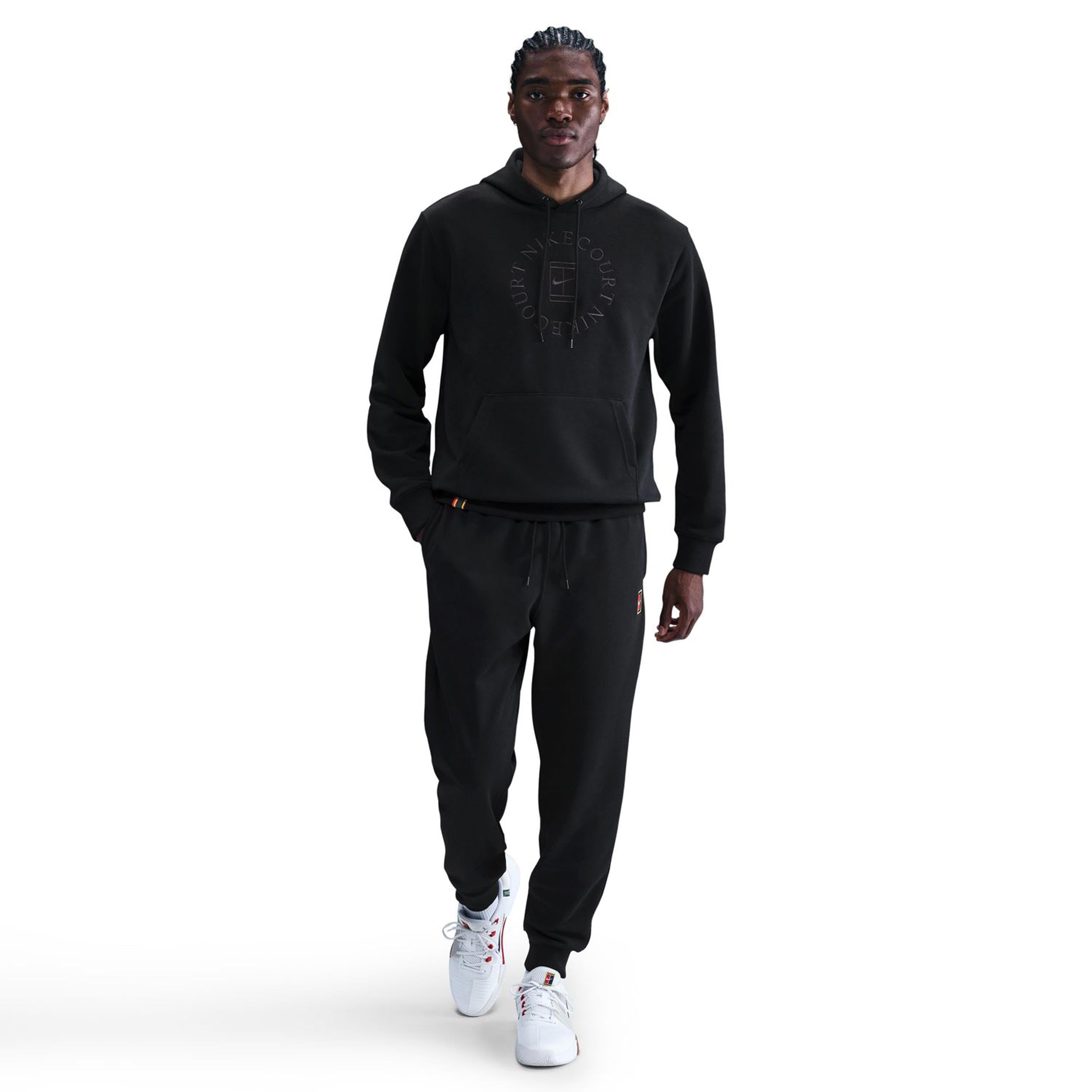 Nike Court Dri-Fit Heritage Hoody Herren-Schwarz