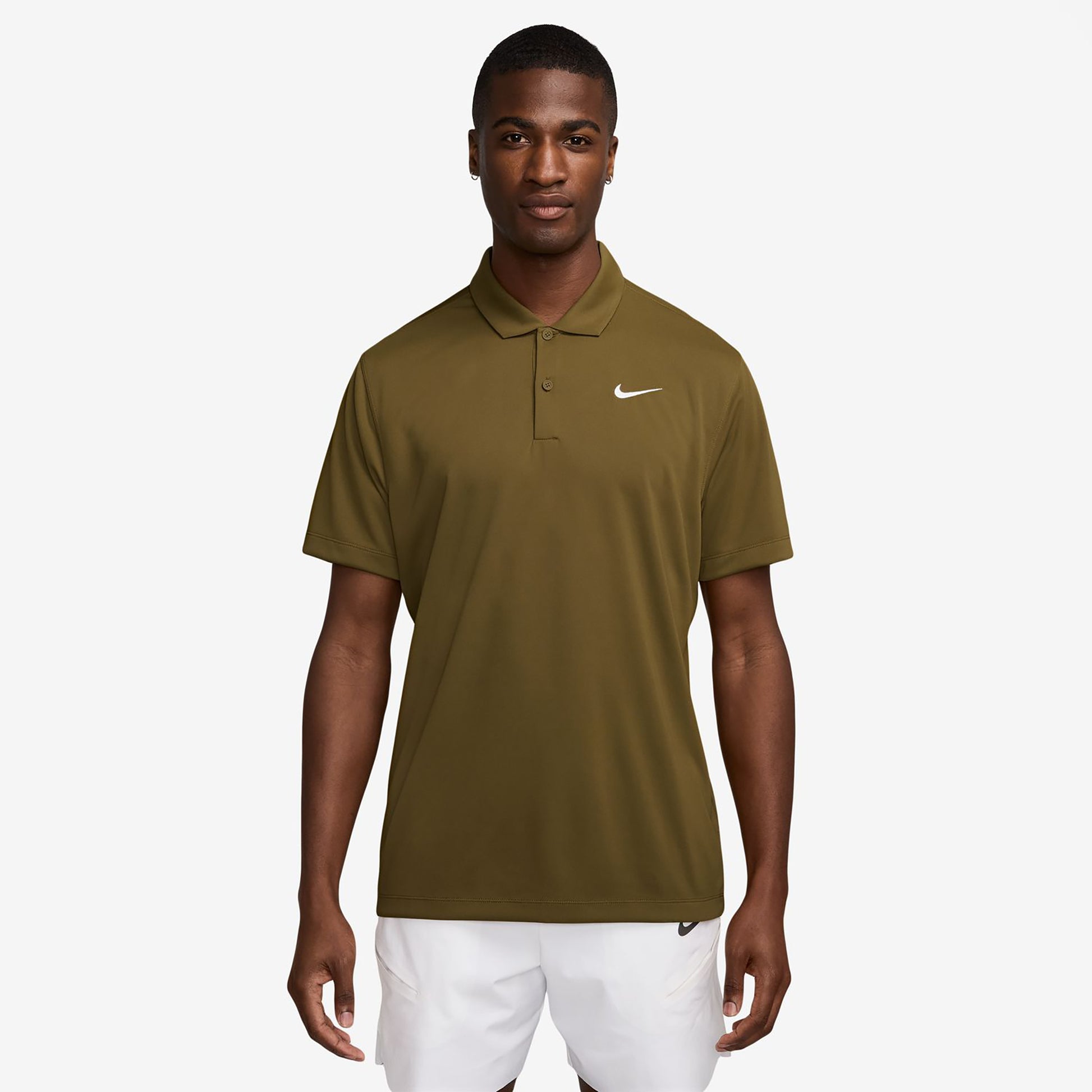 Nike Dri-Fit Victory Court Solid Polo Herren - oliv