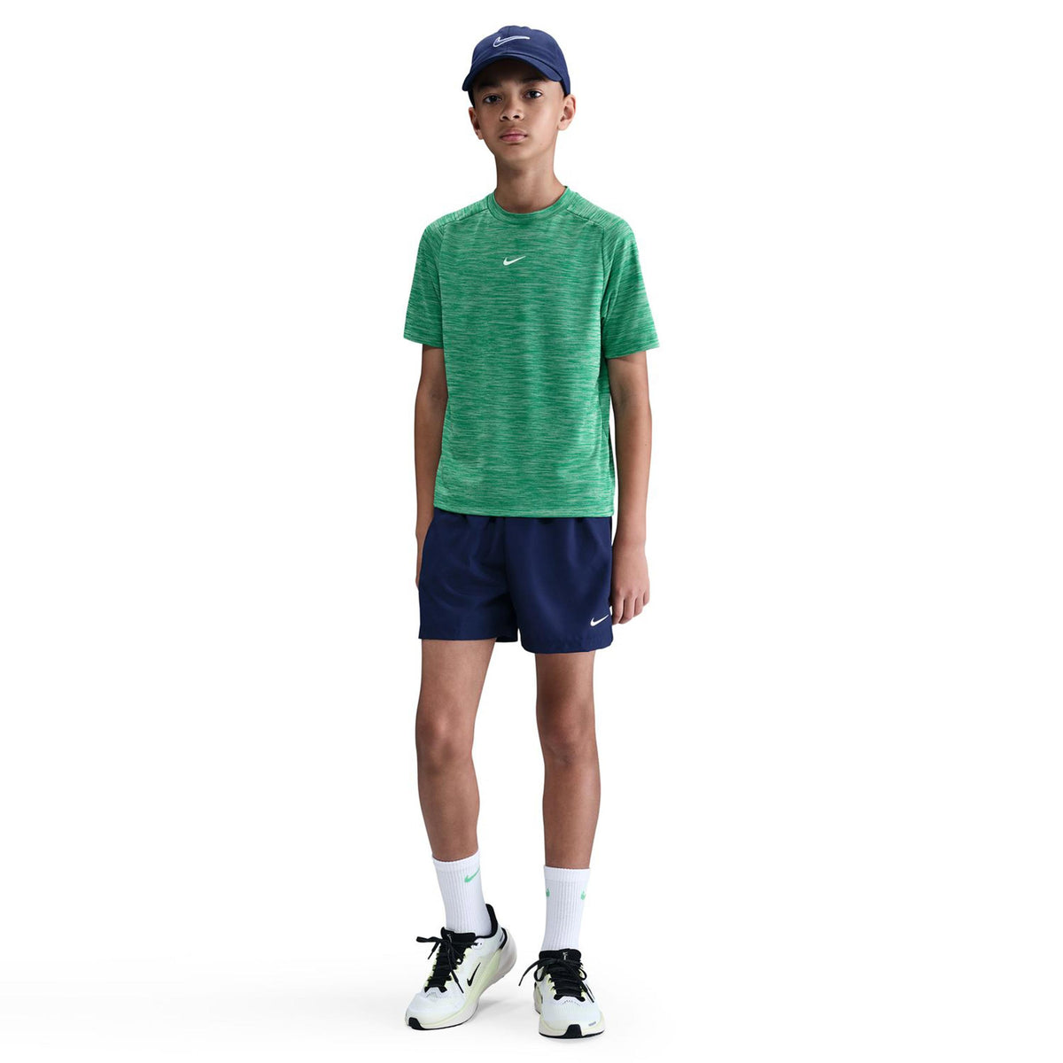 Nike Dri-Fit Heather T-Shirt Kinder-Hellgrün