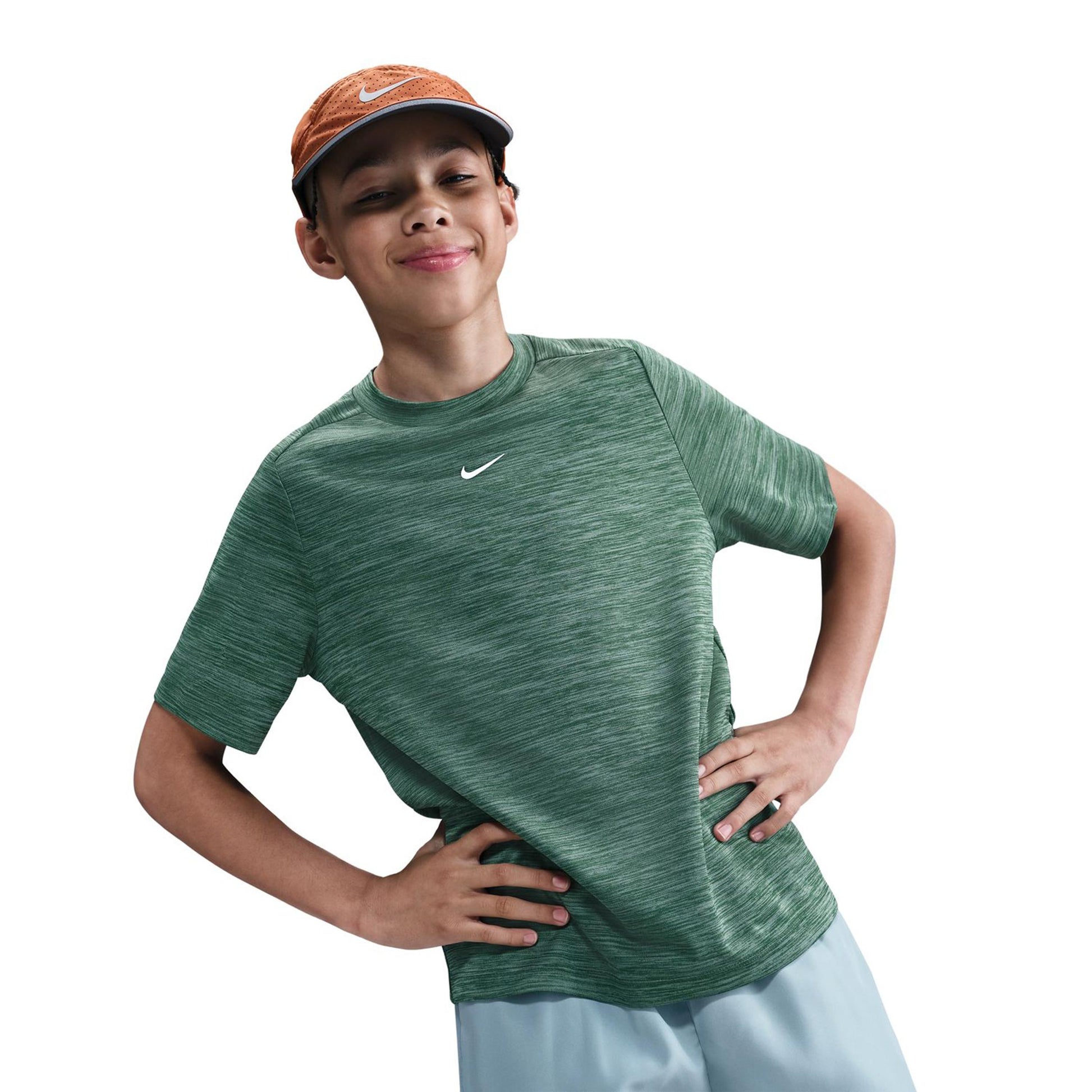 Nike Dri-Fit Heather T-Shirt Kinder-Grün