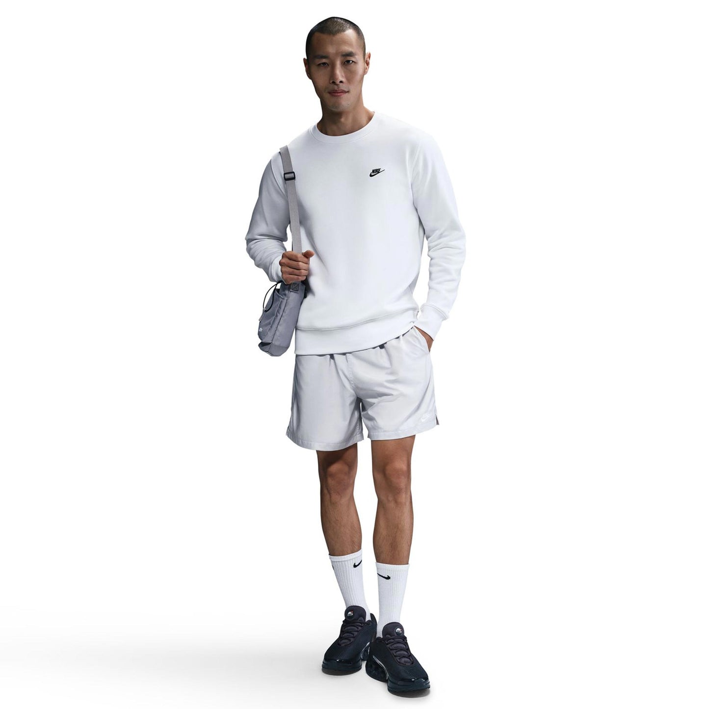 Nike Club Crew Sweatshirt Herren-Weiß