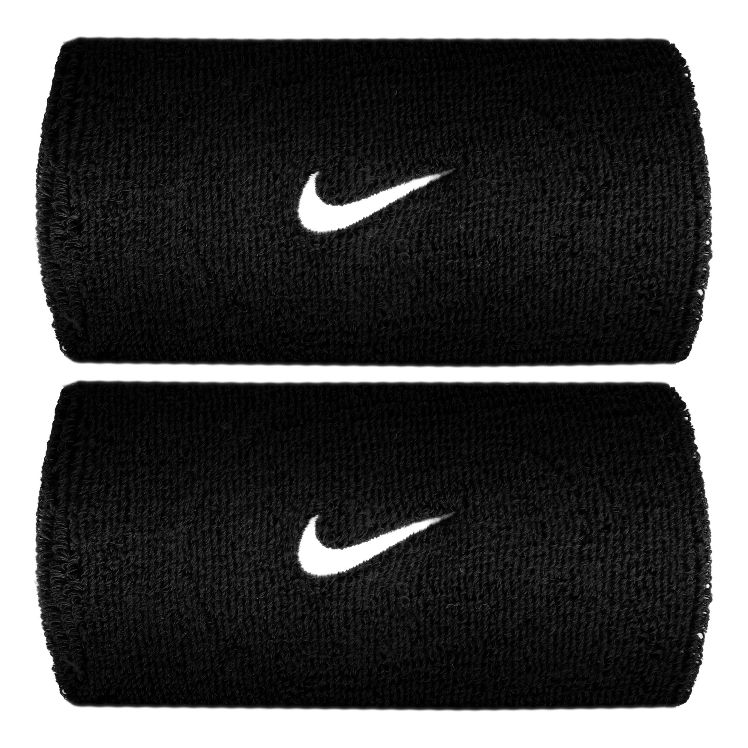 Nike Swoosh Classic Doublewide Wristband long - black, white