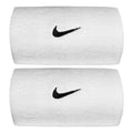 Swoosh Classic Doublewide Wristband long - white, black