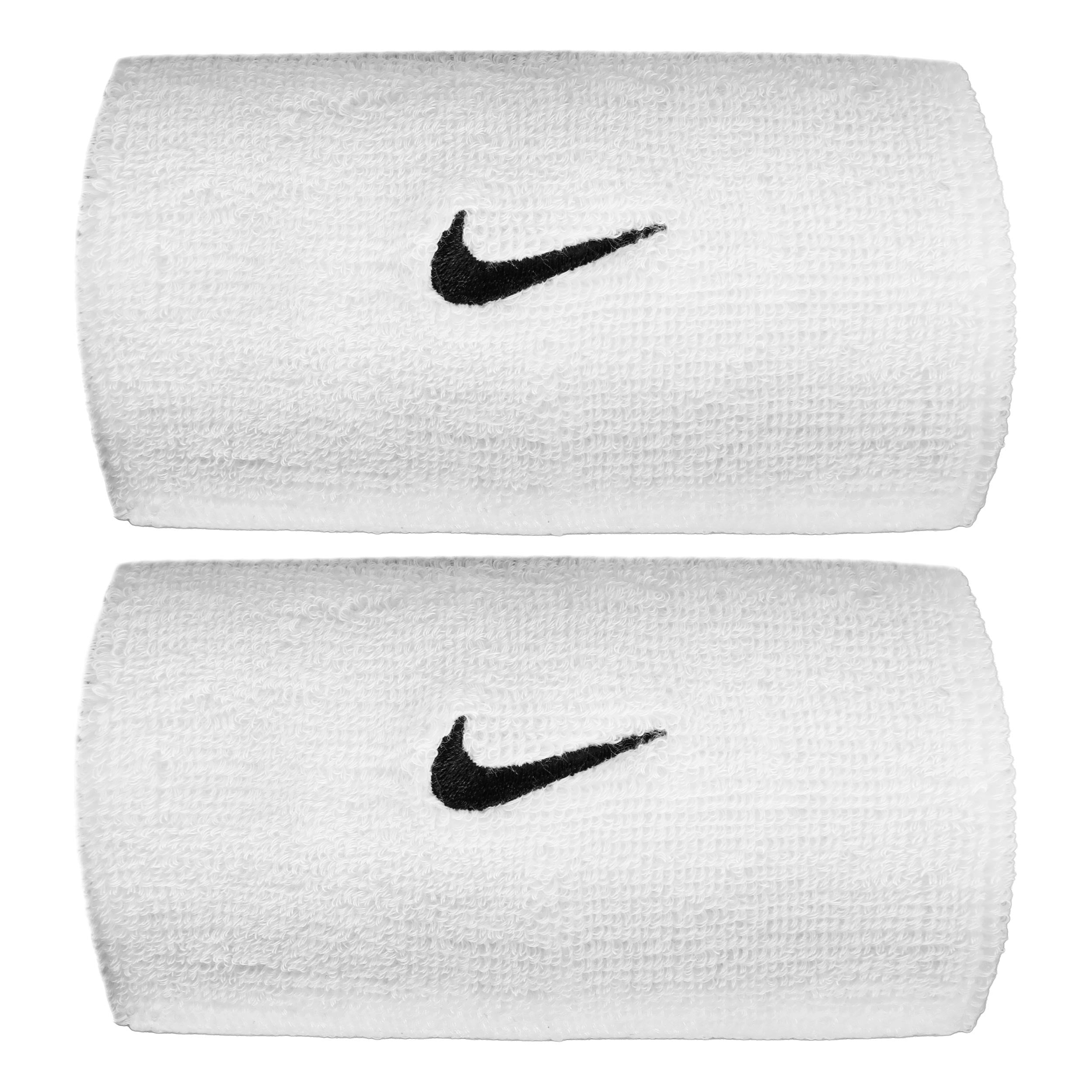Nike Swoosh Classic Doublewide Wristband long - white, black