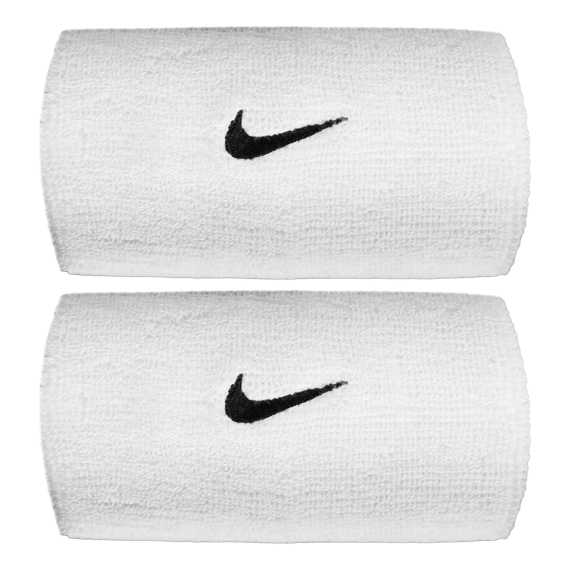 Nike Swoosh Classic Doublewide Wristband long - white, black