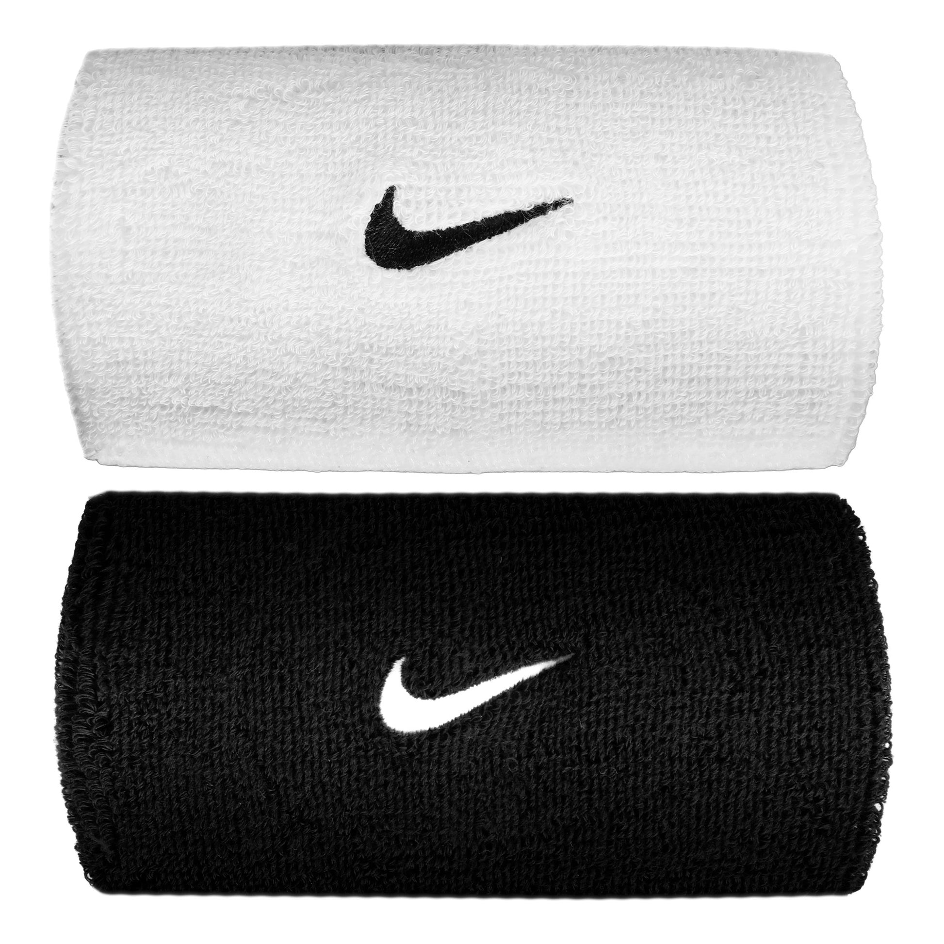 Nike Swoosh Classic Doublewide Wristband long - black, black