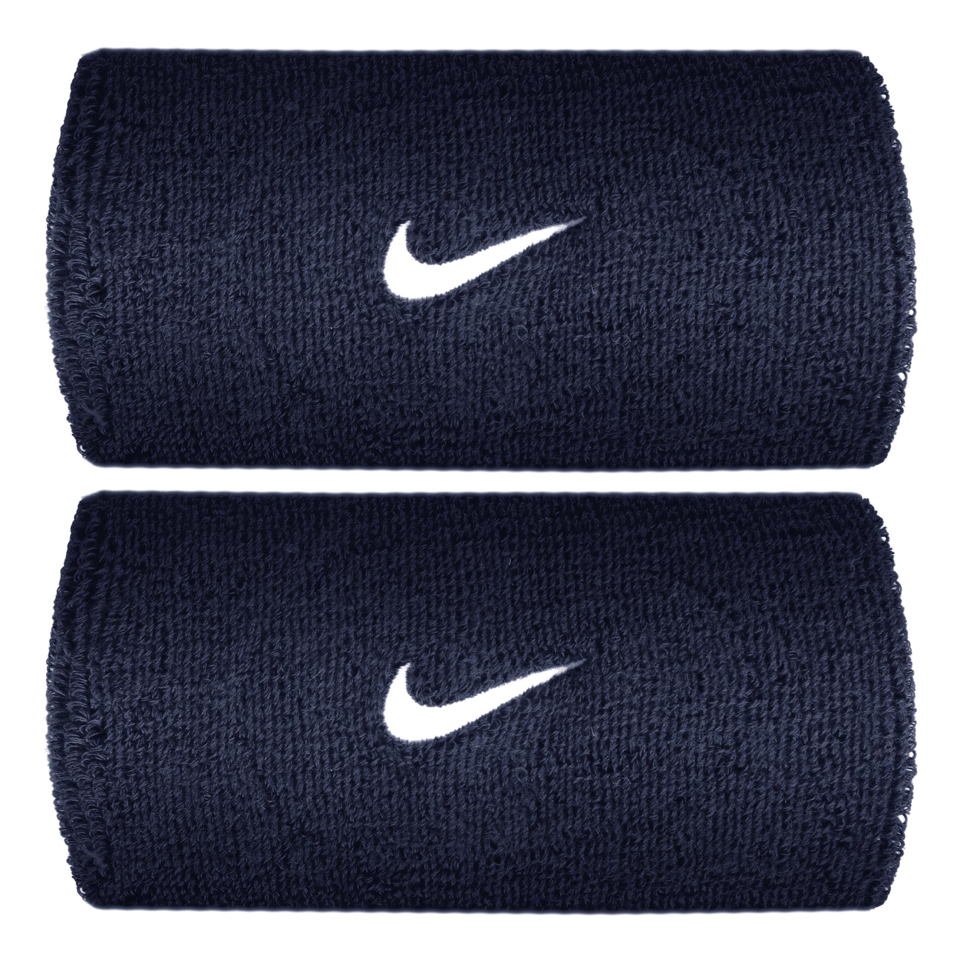 Nike Swoosh Classic Doublewide Wristband long - dark blue, white