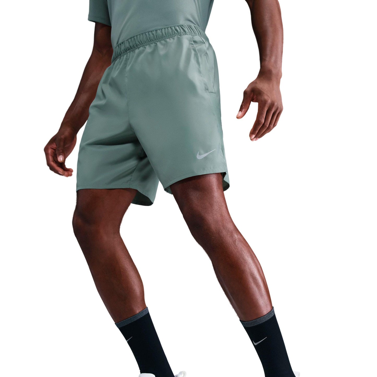 Nike Challenger 7in Brief-Lined Laufshorts Herren - oliv, grün