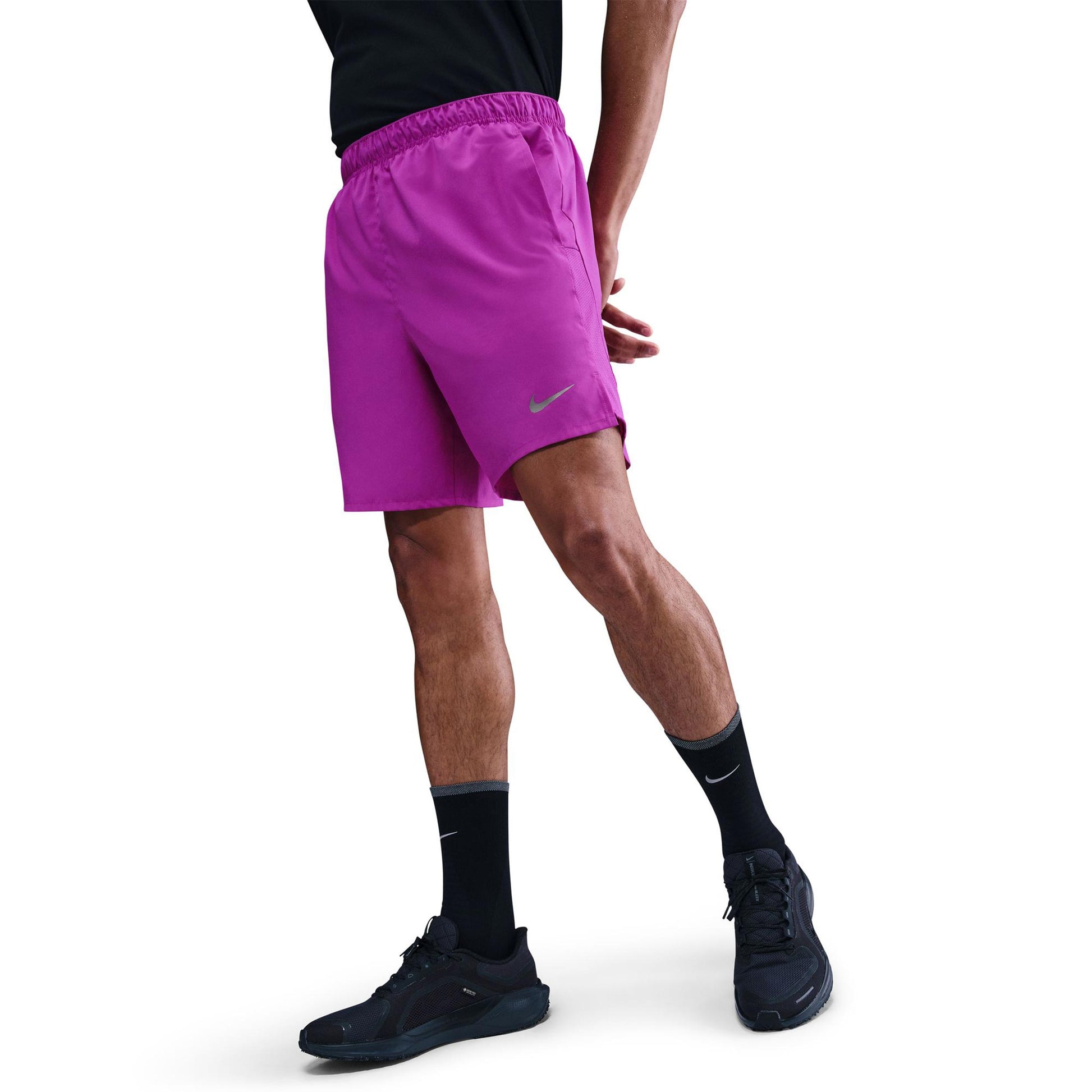 Nike Challenger 7in Brief-Lined Running shorts Men - violet, silver