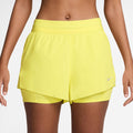Swift Laufshorts Damen - zitronengelb, silber