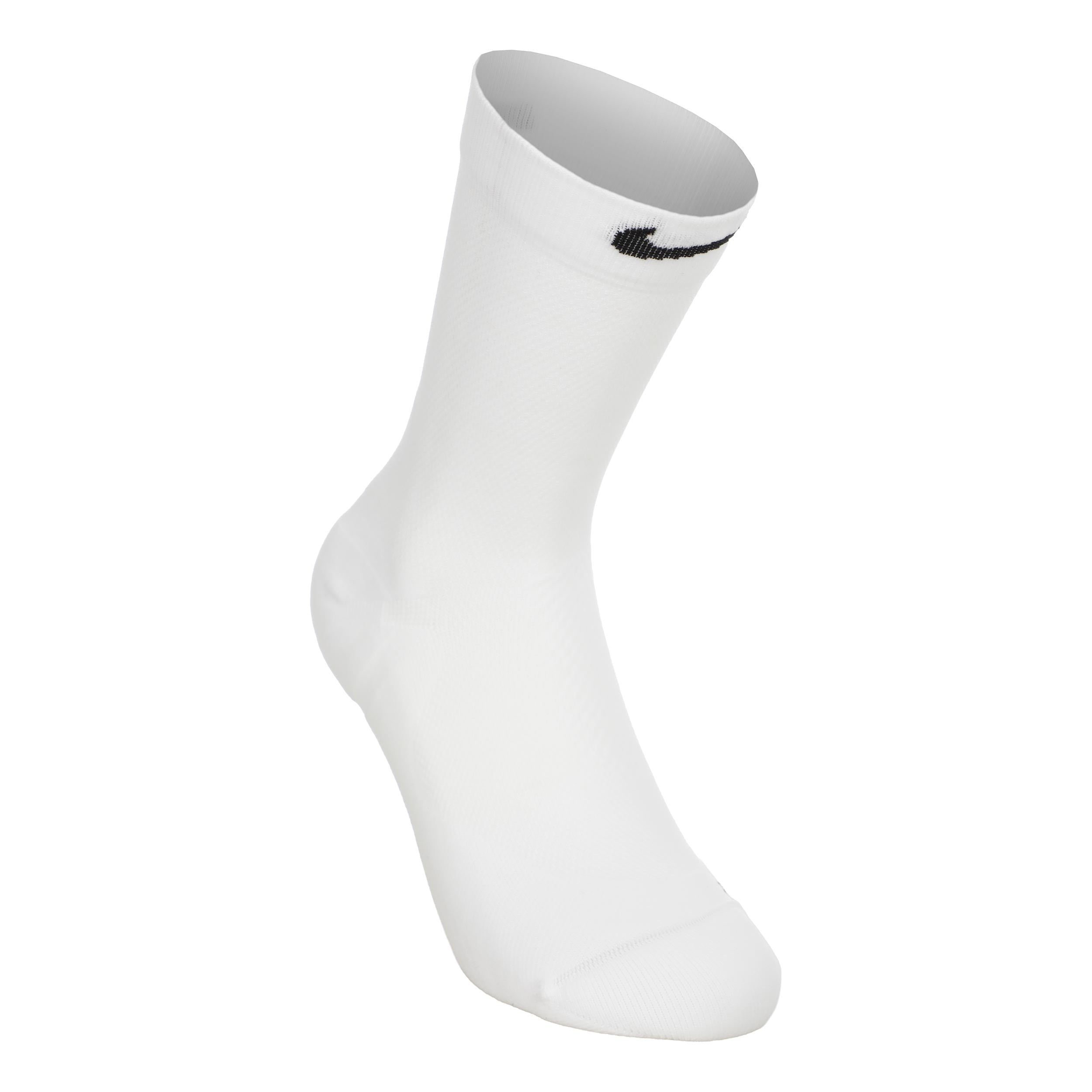Nike Fast Midweight Crew Running Socks-White,Yellow