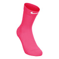 Fast Midweight Crew Running Socks-Pink,Black