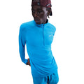 Stride Laufshirt Herren - blau, silber
