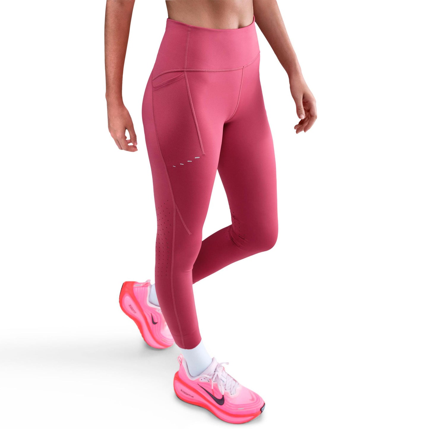 Nike Swift Running tights Women - berry, silver